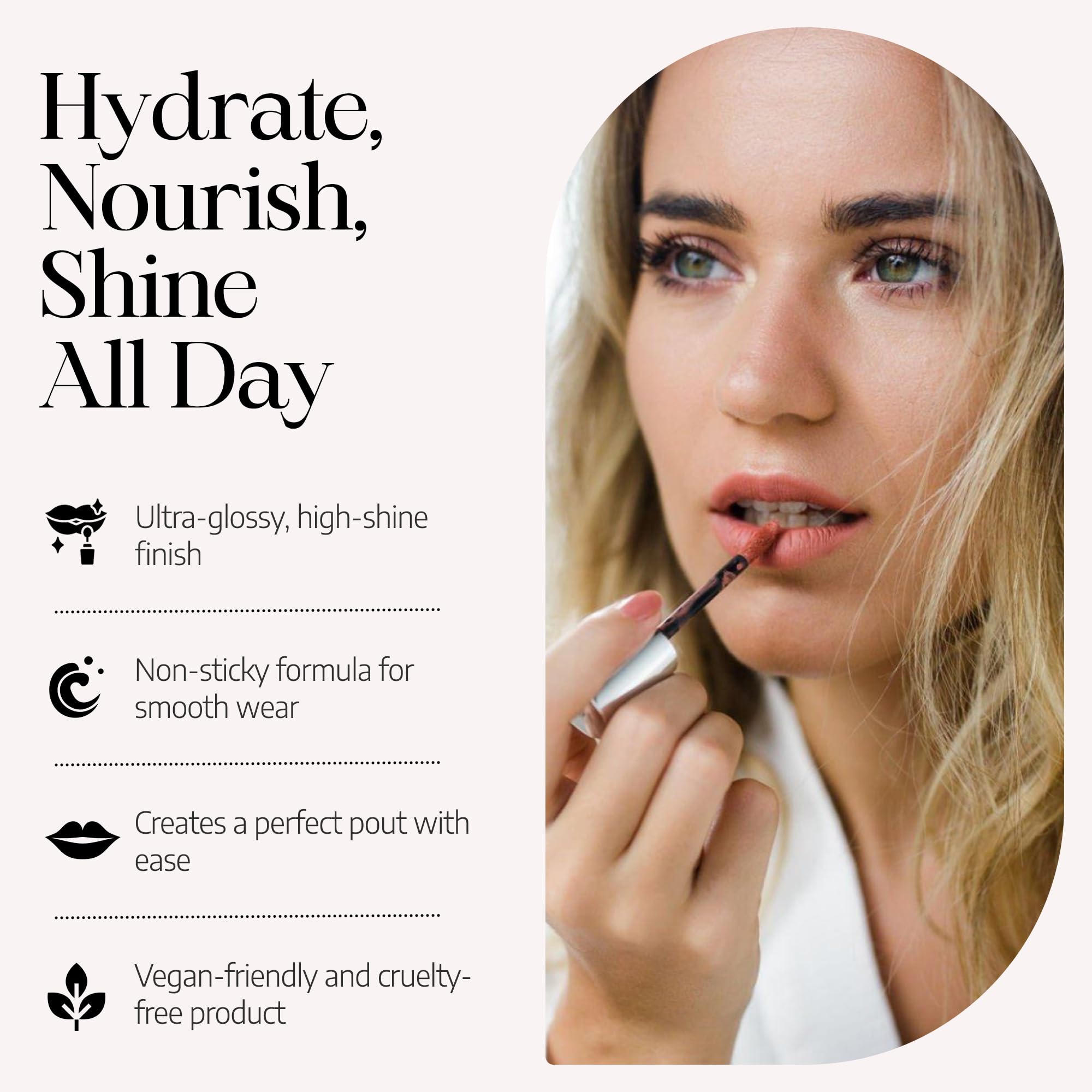 Radiant Professional Lip Glaze - 15 Shades | Ultra-Glossy, Non-Sticky Hydration (Vegan)