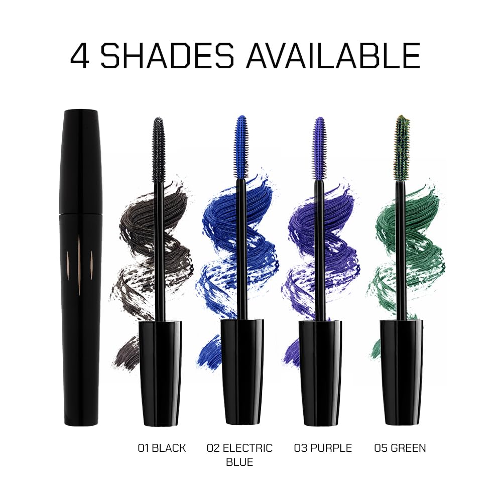 Radiant Studio Perfect Mascara – Volume & Length, Smudge-Proof, Purple 03 (0.30 oz)