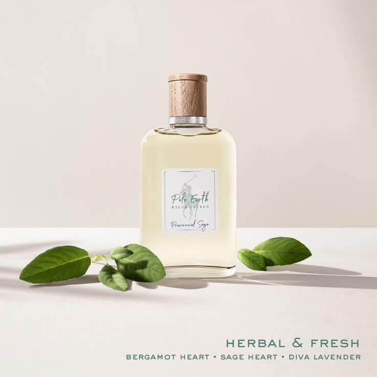 Polo Earth Provencial Sage EDT by Ralph Lauren Fragrances – Bergamot, Sage & Lavender, 1.35 fl oz