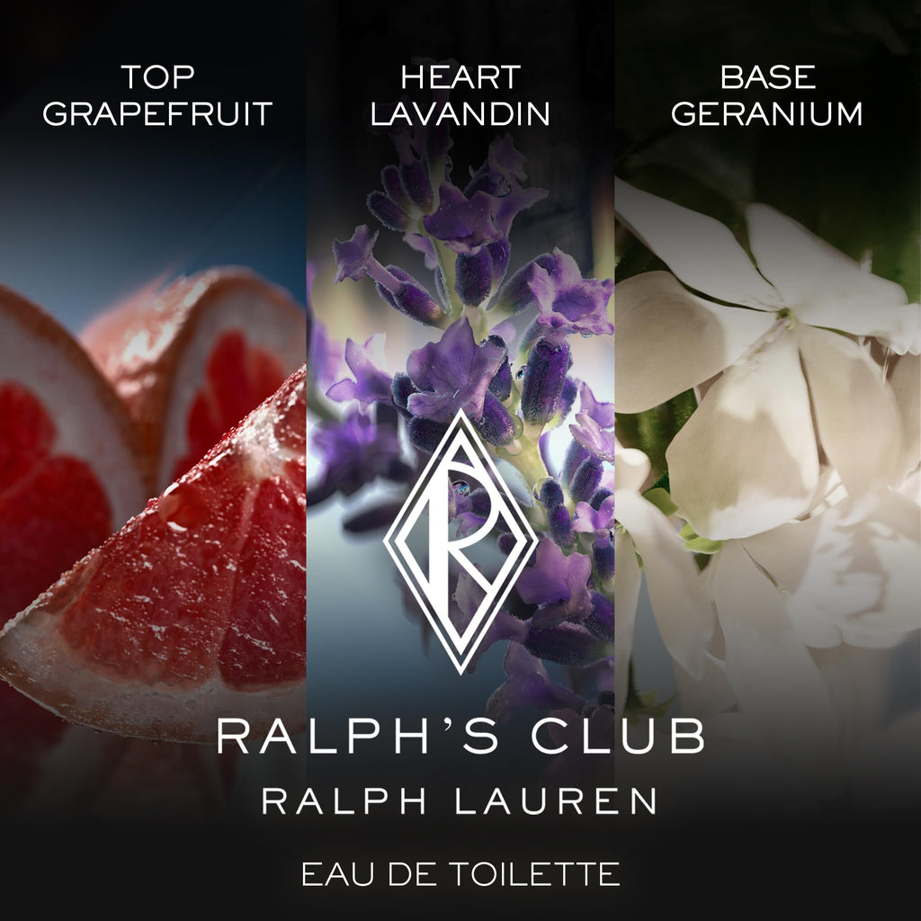 Ralph's Club Eau de Toilette Refill for Men – Woody & Aromatic with Grapefruit, Lavandin & Patchouli (3.4 Fl Oz)