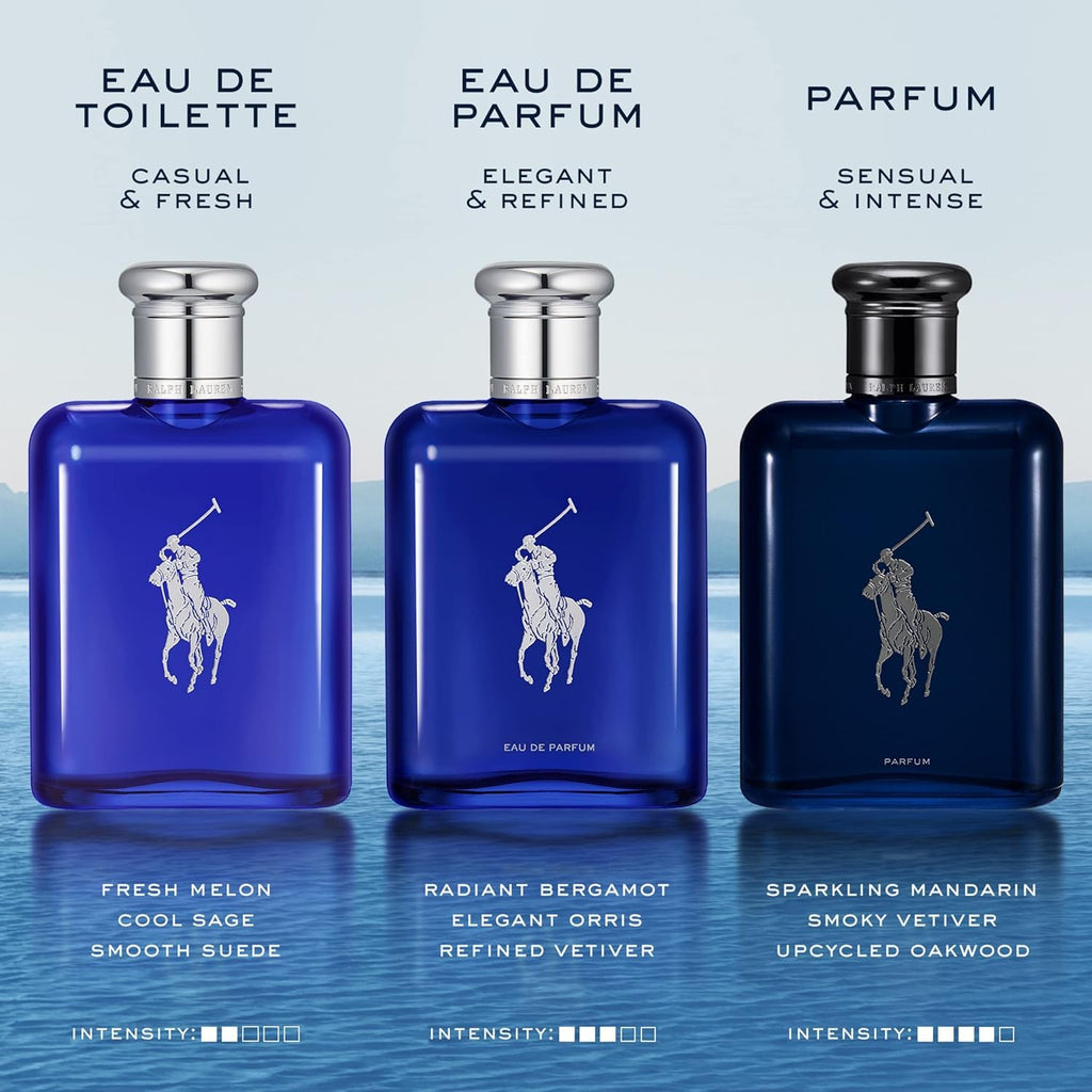 Polo Blue Eau de Toilette Gift Set – Ralph Lauren Fragrances | Full & Travel Size EDT, Aftershave, Hair & Body Wash, Pouch
