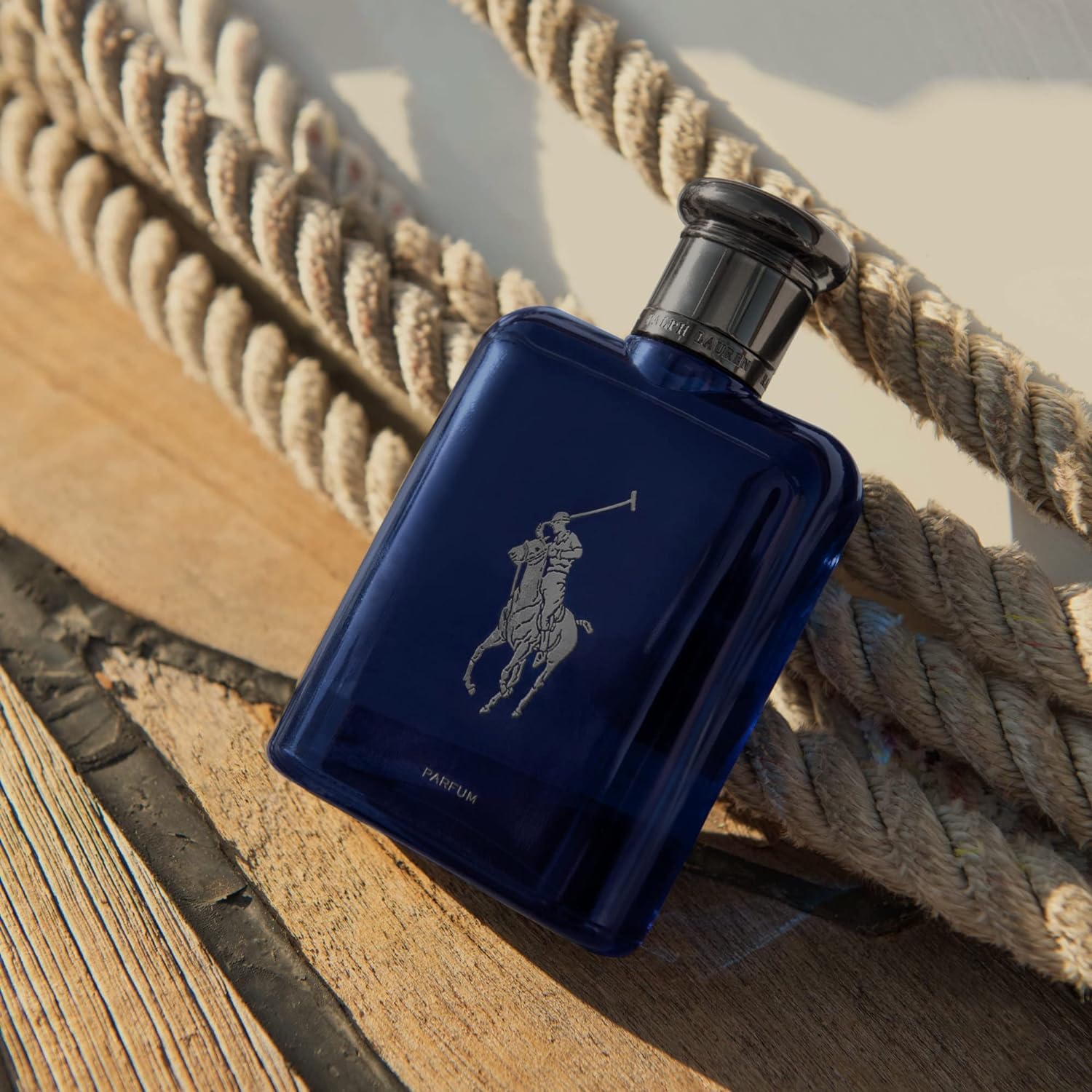 Ralph Lauren Polo Blue Parfum – Men's Aquatic Fragrance with Citrus, Oakwood & Vetiver (6.7 oz)