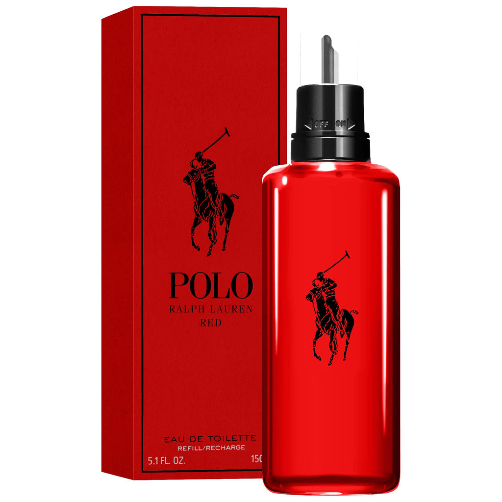 Polo Red Refill Eau de Toilette for Men by Ralph Lauren Fragrances – Woody & Spicy, 5.1 Fl Oz