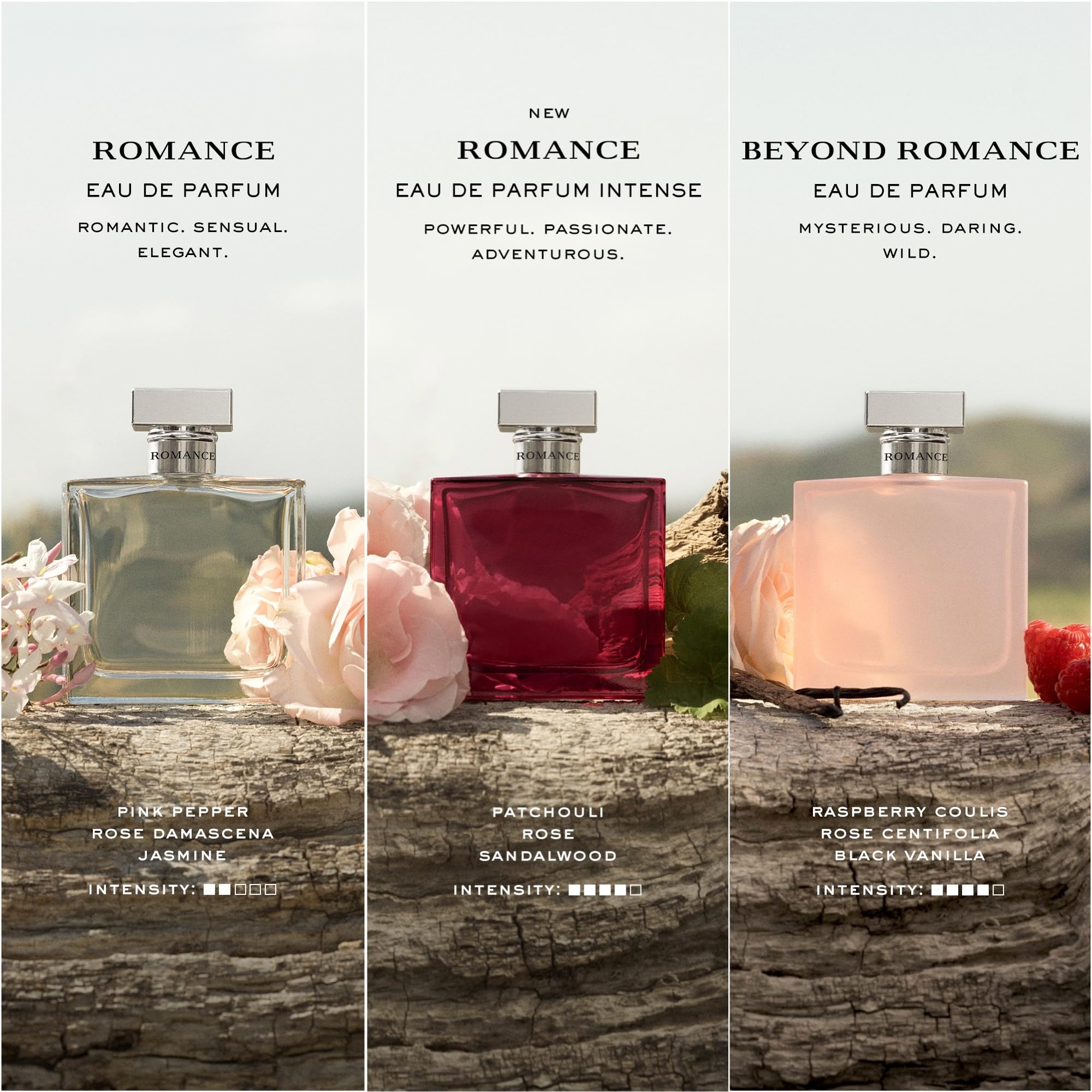 Ralph Lauren Romance Intense Eau de Parfum for Women | Floral & Woody, 0.34 oz