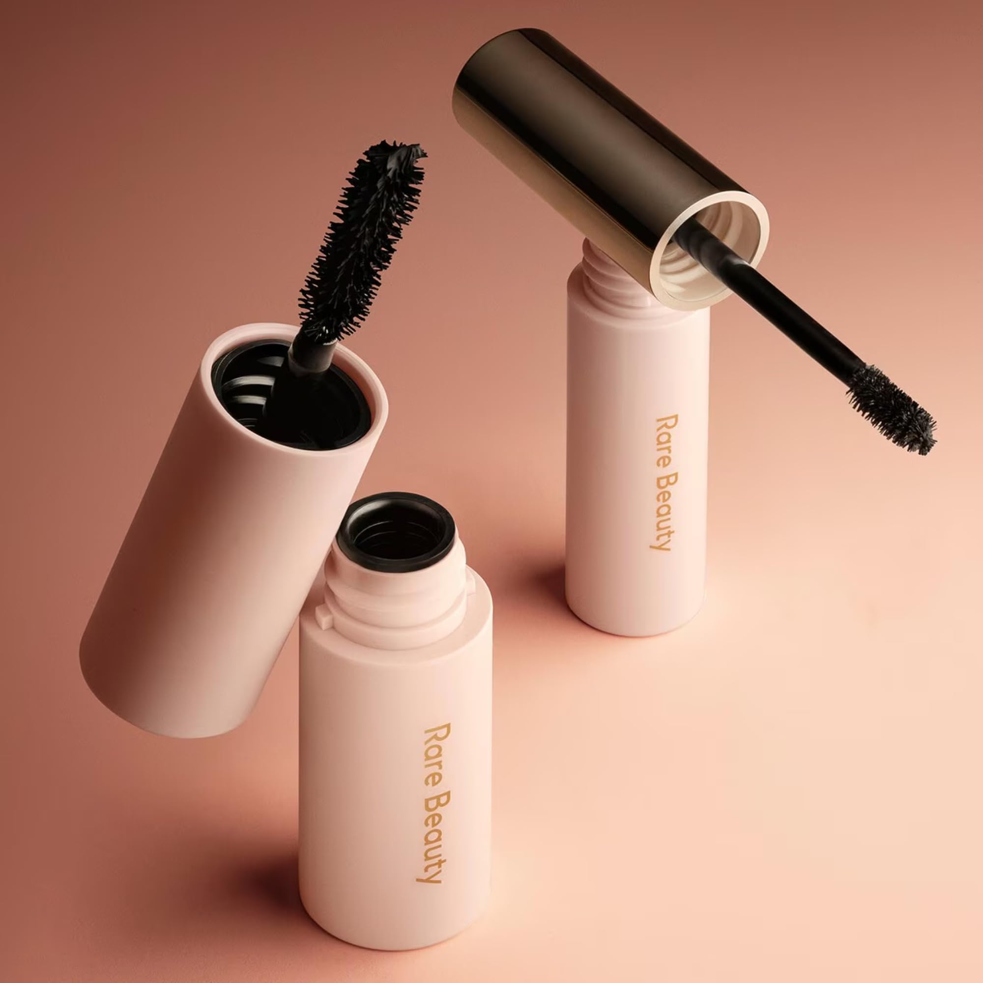 Rare Lash & Brow Essentials Set – Mini Volumizing Mascara + Clear Lifting Brow Gel for Fuller Lashes & Sculpted Brows | Rare Beauty