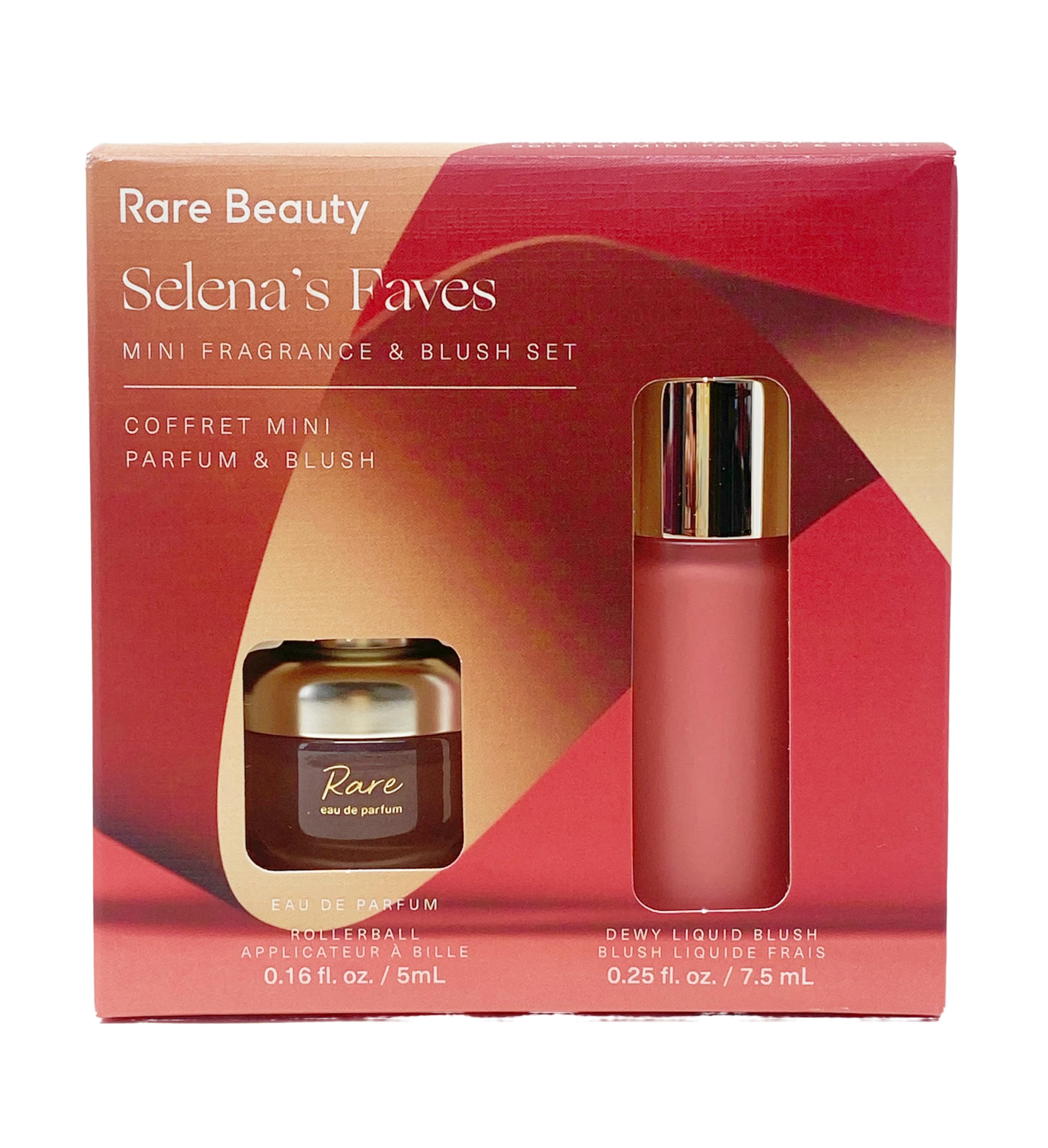 Rare Beauty Selena's Faves Mini Fragrance & Blush Set – EDP Rollerball + Soft Pinch Blush in Happy