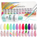 RARJSM Gel Liner Nail Art Set – Cotton Candy Collection (8ml) 5 Colors
