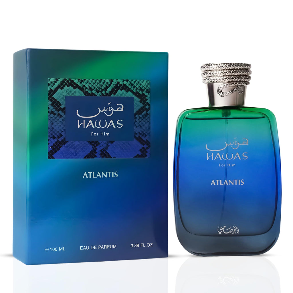 RASASI Hawas Atlantis Eau de Parfum for Men – 100ml | Fresh & Modern Scent by Rasasi
