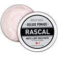 Rascal Men's Original Deluxe Pomade – Matte Finish, Light Hold, Natural Beeswax & Grapeseed Oil | 3.4 oz