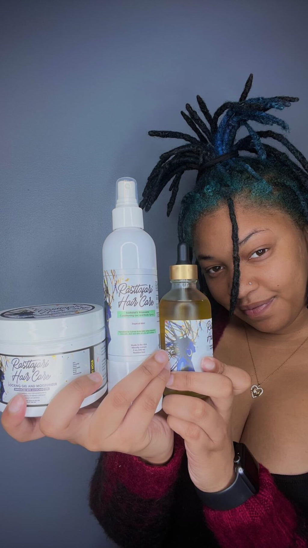 Rastta Locs Locking Gel & Avocado Oil Moisturizer | Hold + Hydration for Dreadlocks | Rasttafari Hair Care