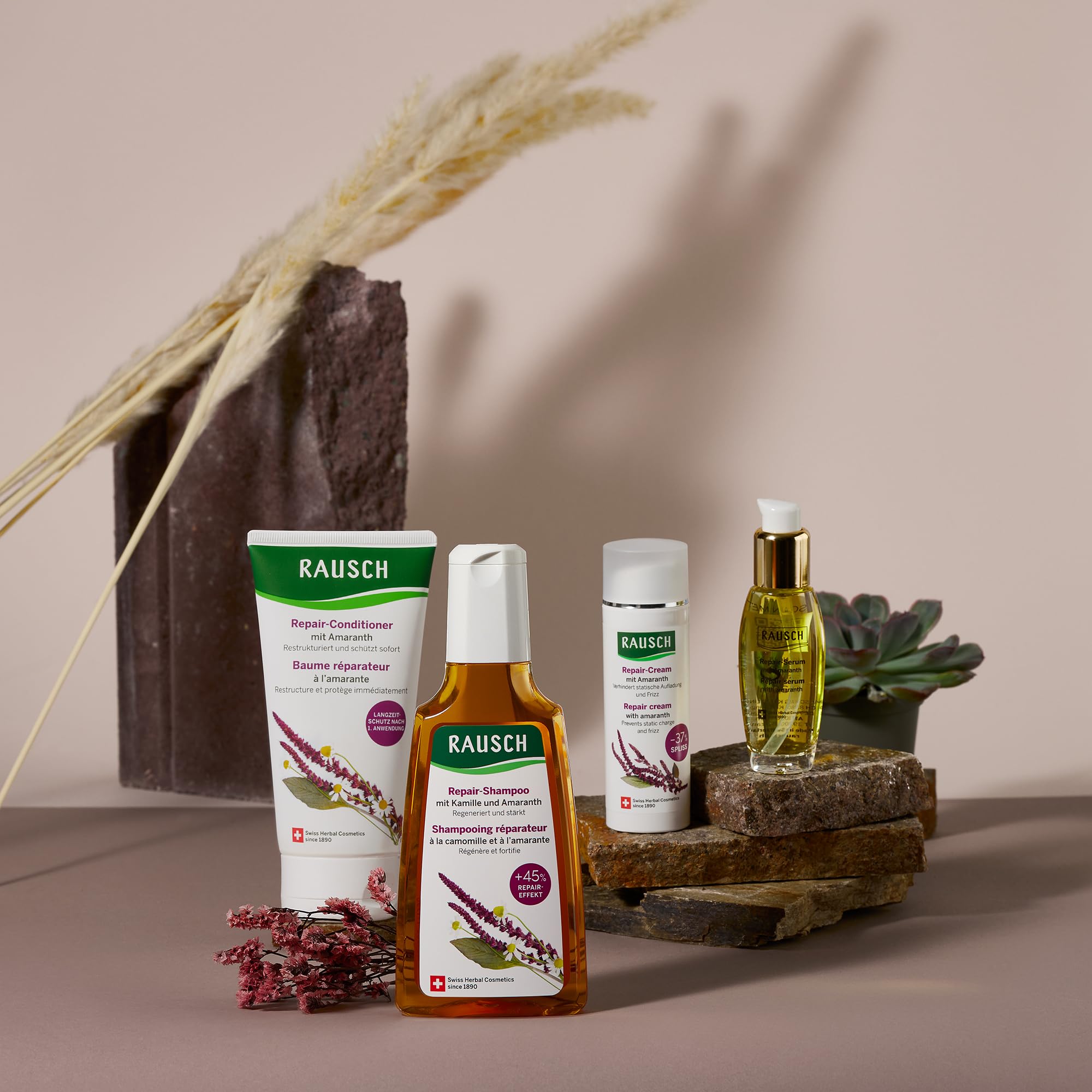 RAUSCH Chamomile-Amaranth Repair Shampoo 200 ml – Strengthen, Smooth & Shine for Damaged Hair