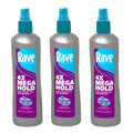 Rave 4x Mega Unscented Pump Hairspray – 3 Pack, 11 fl oz