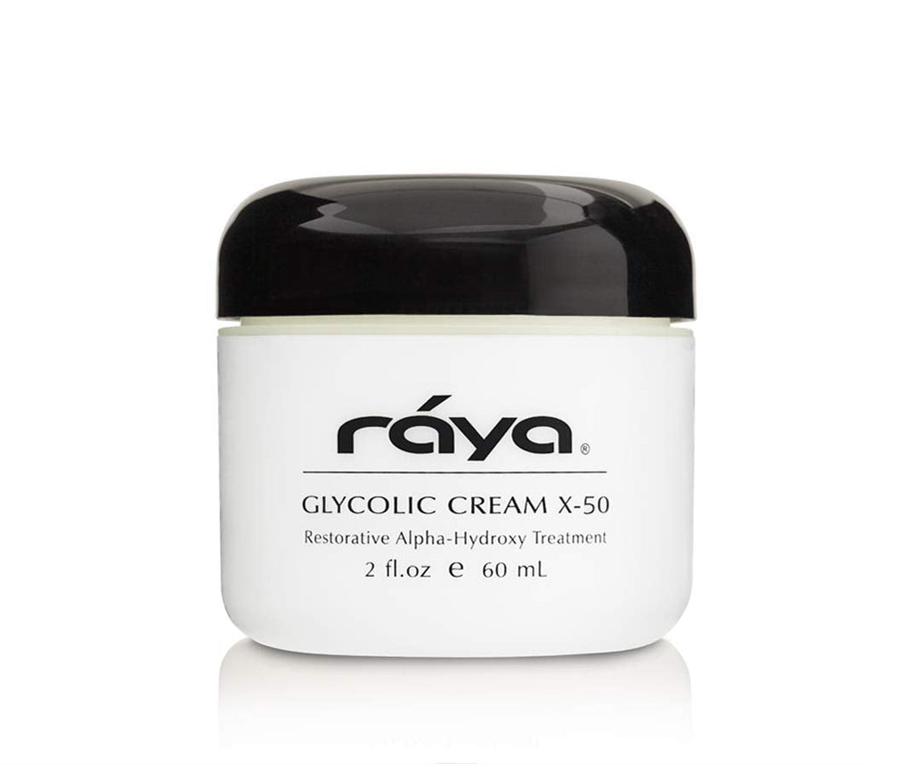 RAYA Glycolic Cream X-50 with AHA (G-329) – Exfoliating Facial Treatment for Aging Skin | Reduces Lines & Wrinkles | Made in USA