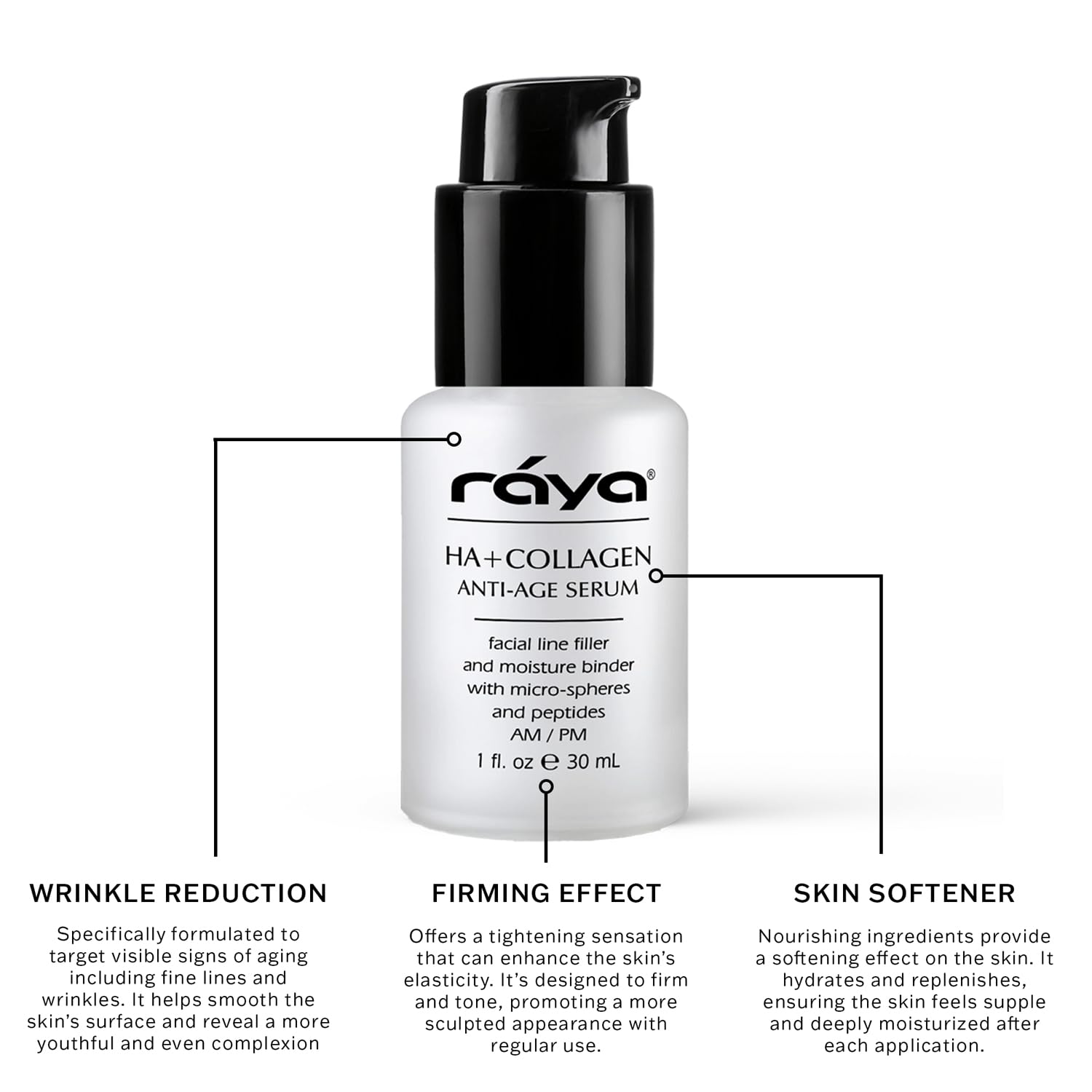Raya HA + Collagen Serum (502) | Premium Anti-Aging Face Serum