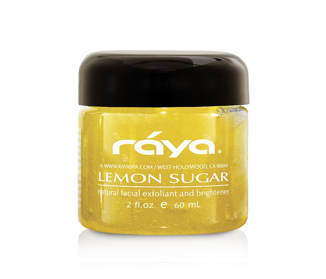RAYA Lemon Sugar Facial Scrub | Organic Exfoliating Scrub for Dry Skin | Brightens & Smooths Complexion