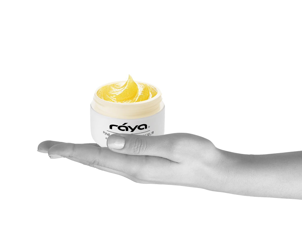 RAYA Pineapple Enzyme Facial Scrub (120) | Exfoliating & Refining for Combination Skin | Pineapple Enzymes + Jojoba Beads