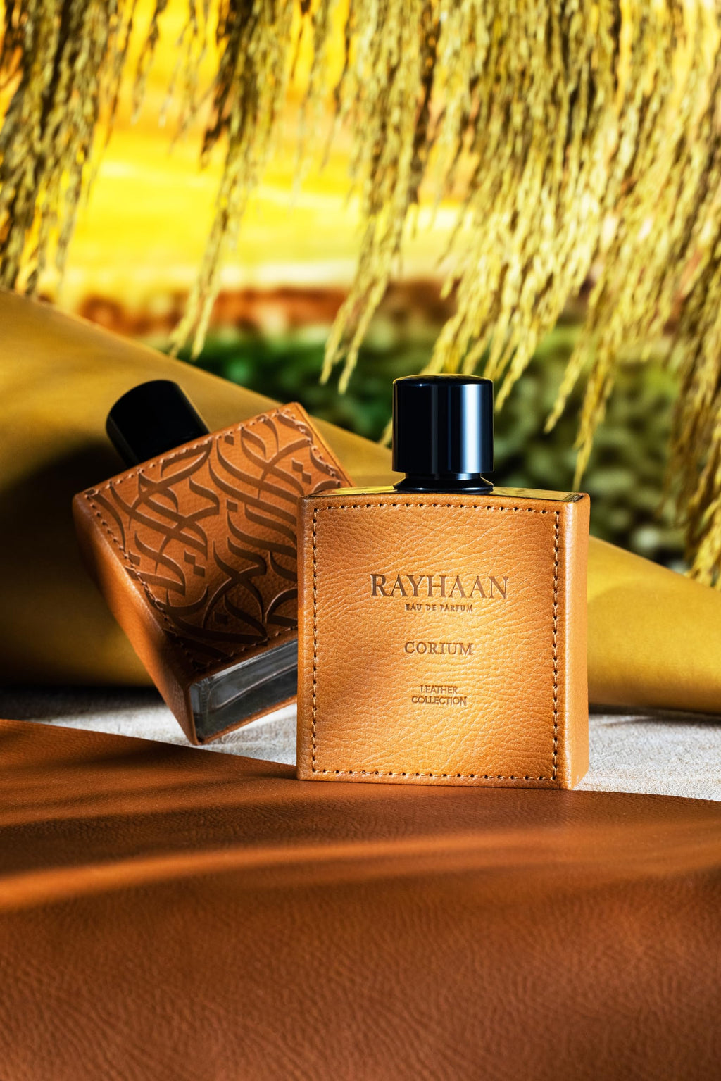 Rayhaan Corium for Men Eau de Parfum – 3.4 oz | Leather, Chestnut & Sage