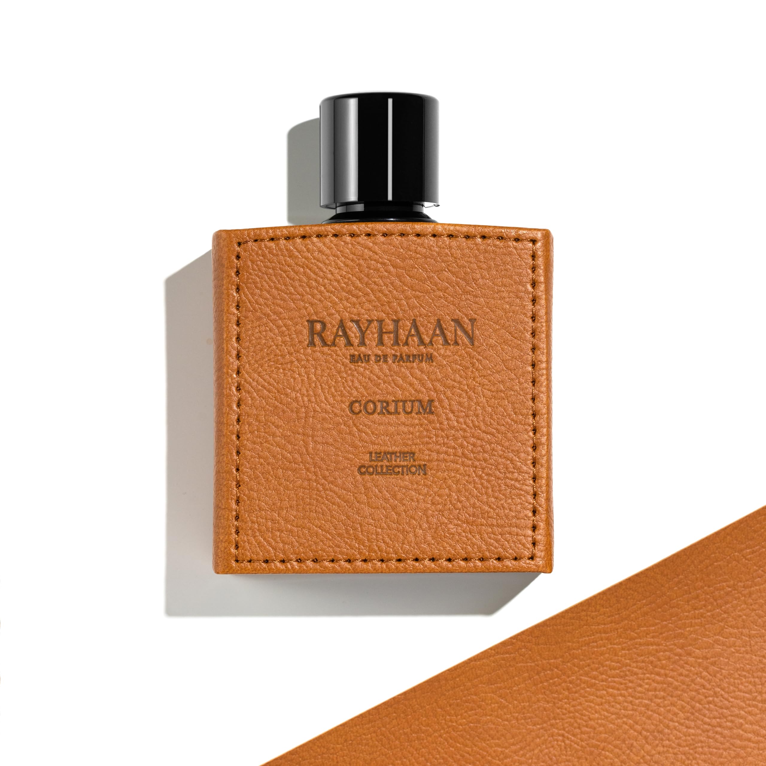 Rayhaan Corium for Men Eau de Parfum – 3.4 oz | Leather, Chestnut & Sage