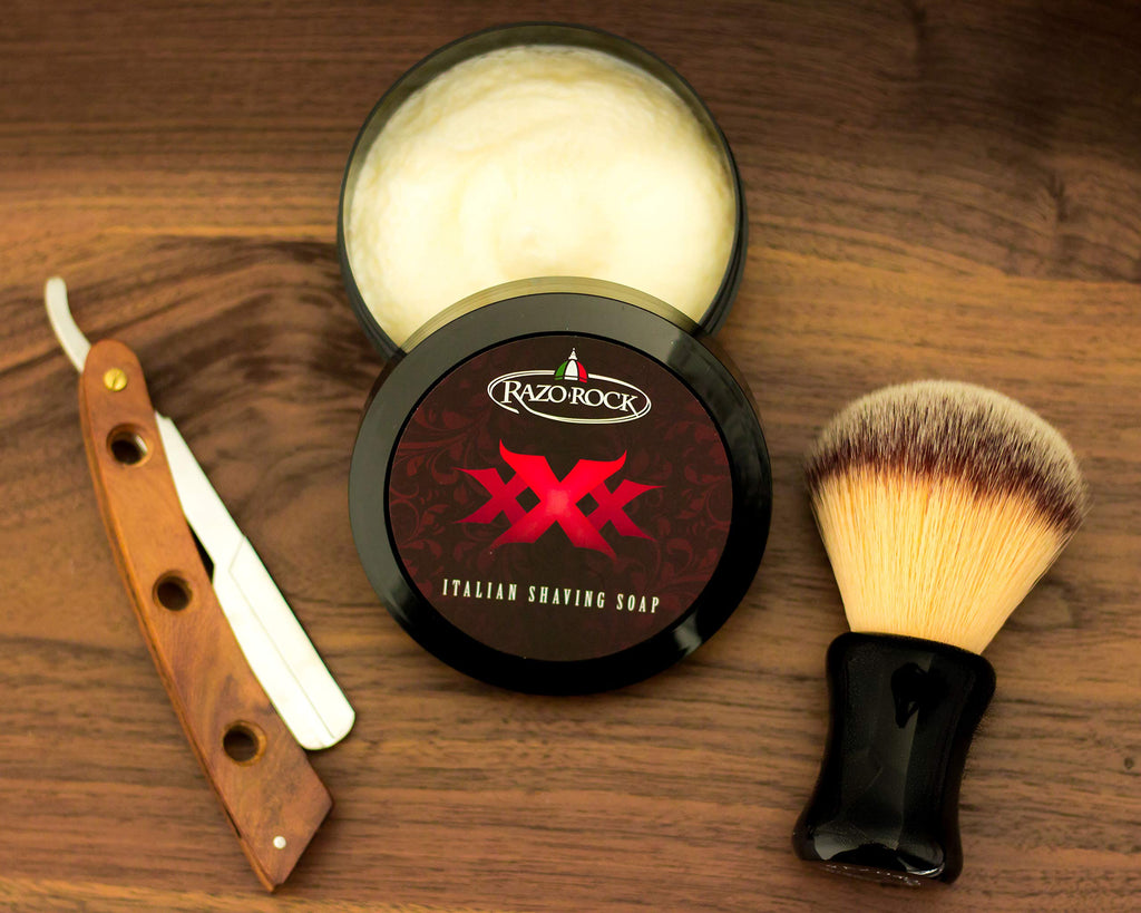 RazoRock XXX Italian Shaving Soap – Handcrafted Shave Soap for Men (5 fl oz)