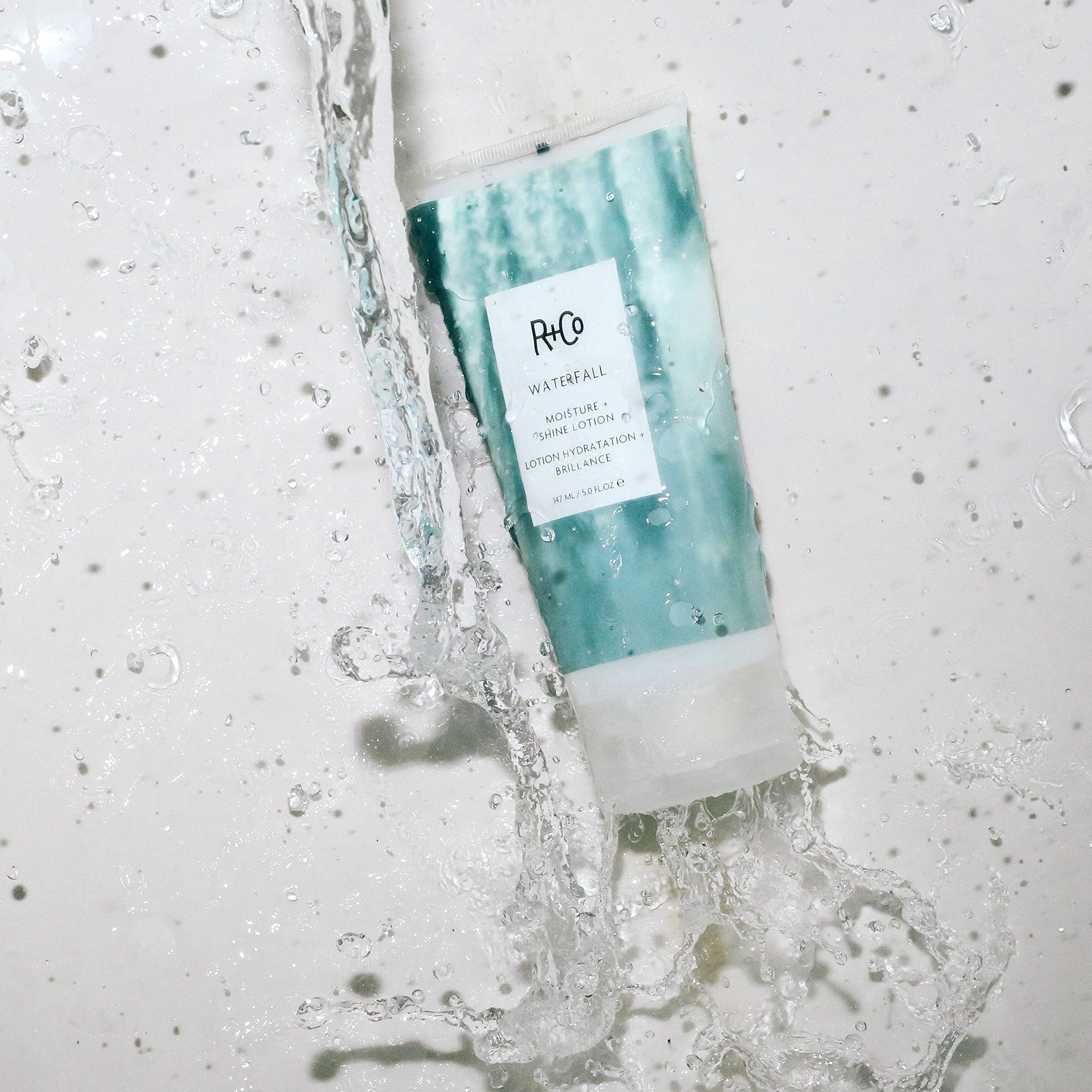 R+Co Waterfall Moisture & Shine Lotion – Lightweight Hydration for Fine to Extra-Long Hair | Vegan & Cruelty-Free | 5 oz