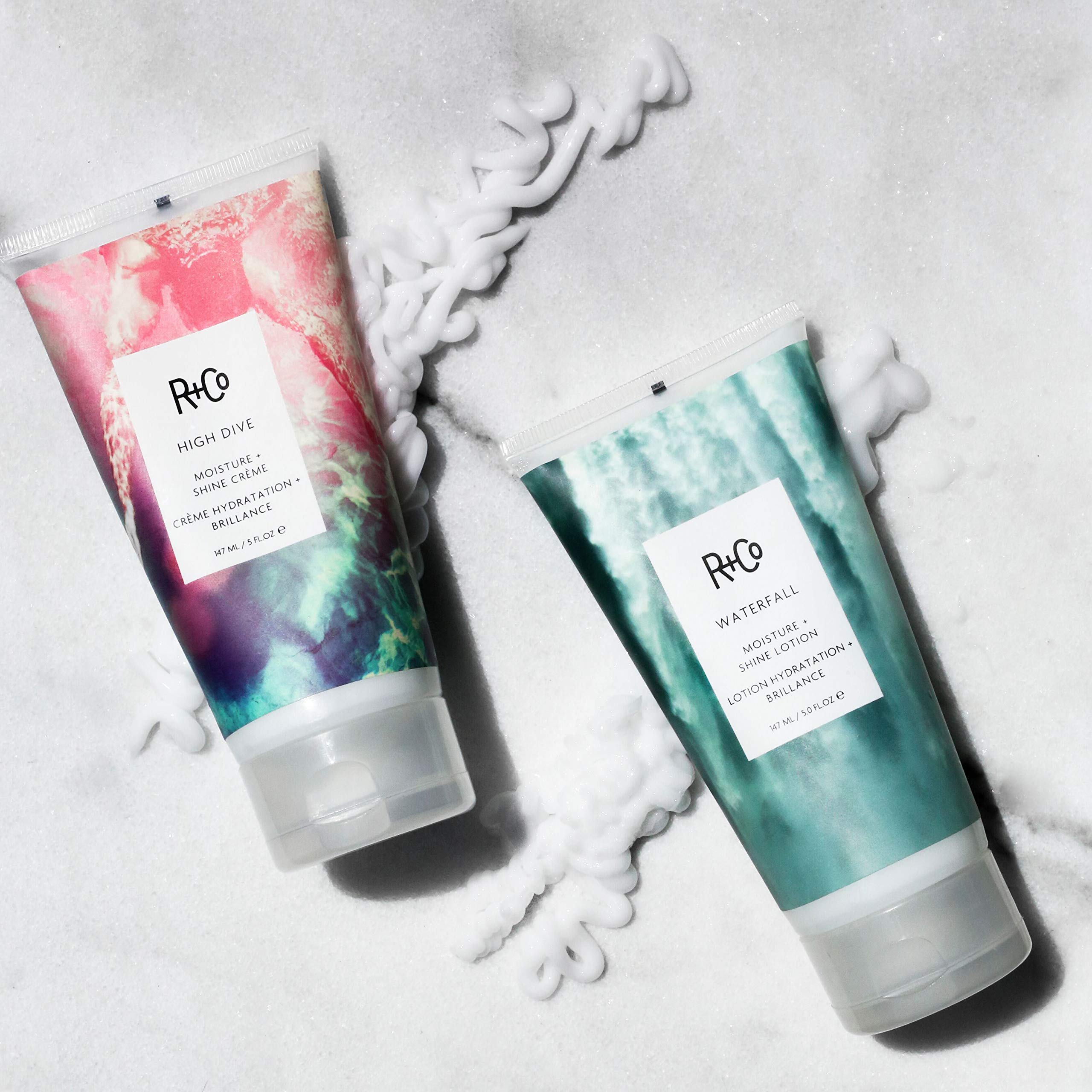 R+Co Waterfall Moisture & Shine Lotion – Lightweight Hydration for Fine to Extra-Long Hair | Vegan & Cruelty-Free | 5 oz