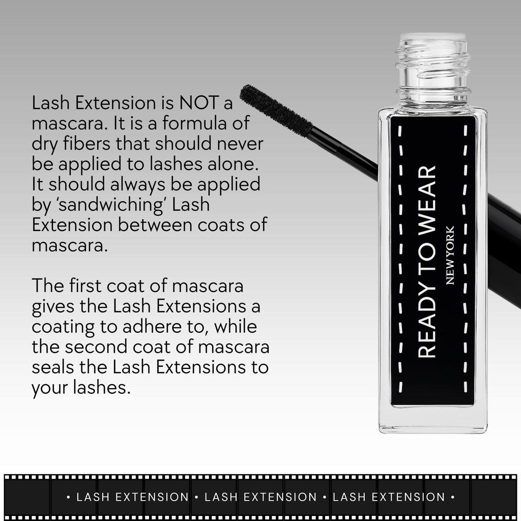Ready To Wear Lash Extension – Fine DRY Fibers for Instant Lash Elongation (No Glue Required, Use With Mascara)