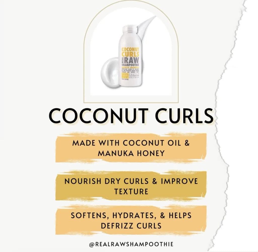Real Raw Coconut Curls Conditioner | Hydrate, Define & Defrizz Curls – 12 oz