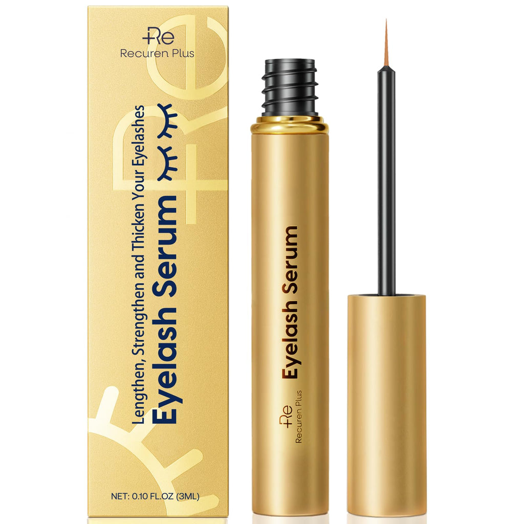 Recuren Plus Premium Eyelash Growth Serum – Advanced Vegan Formula for Longer, Thicker Lashes
