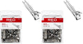 RED by Kiss 80pcs Slide-In Hair Clips 1.75-inch Durable Metal for Dreads & Twists (Pack of 2)