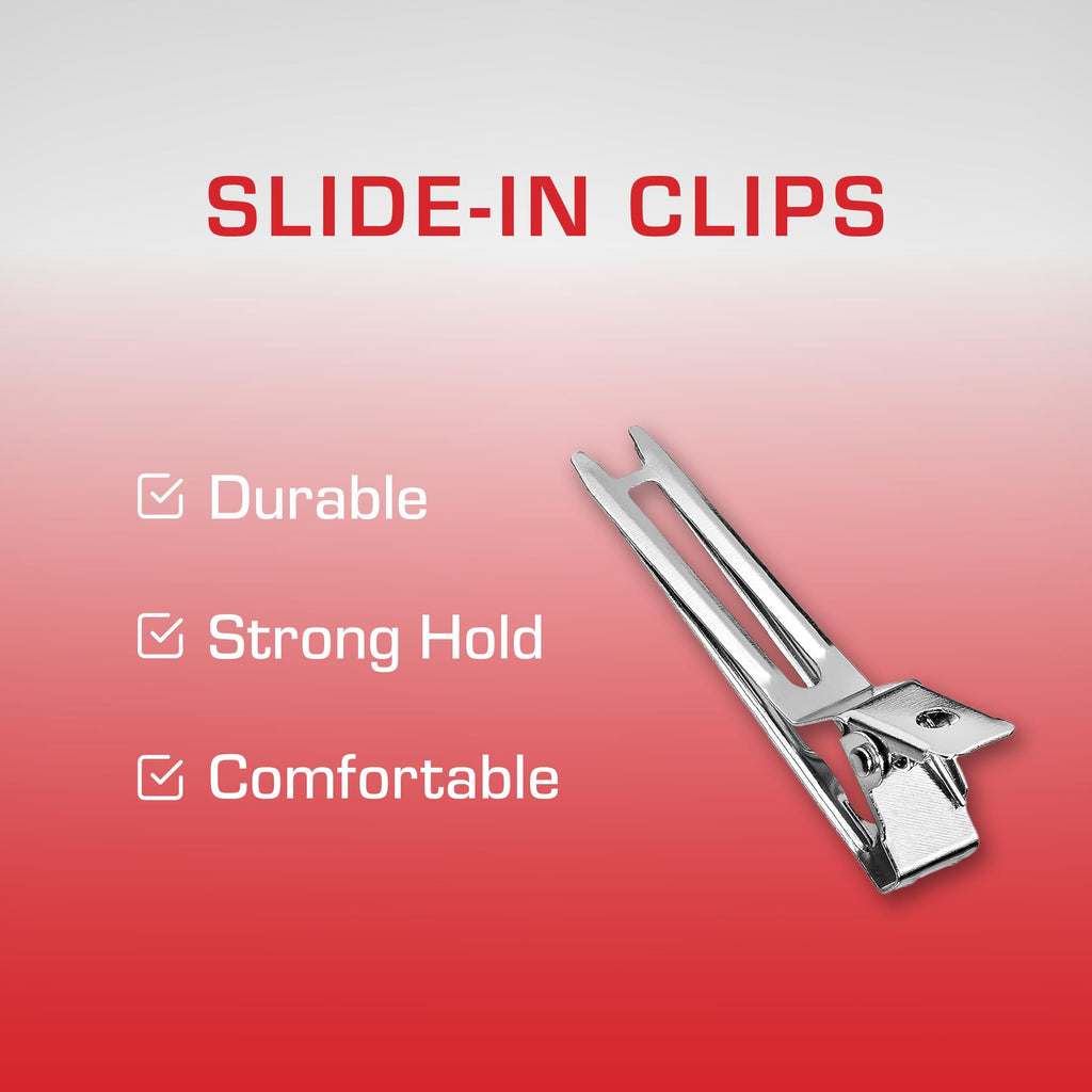 RED by Kiss 80pcs Slide-In Hair Clips 1.75-inch Durable Metal for Dreads & Twists (Pack of 2)