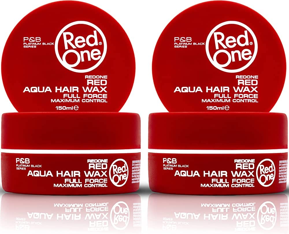Redone Red One Maximum Control Red Aqua Hair Wax 150ml — Pack of 4 | High Shine, Strong Hold