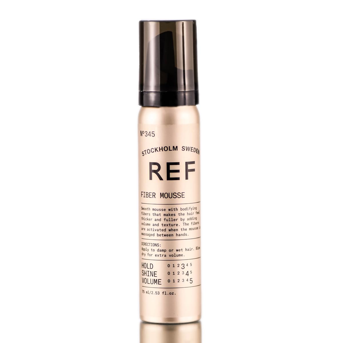 REF Reference 345 Fiber Mousse – 2.53 oz | Bodifying Mousse for Volume and Texture