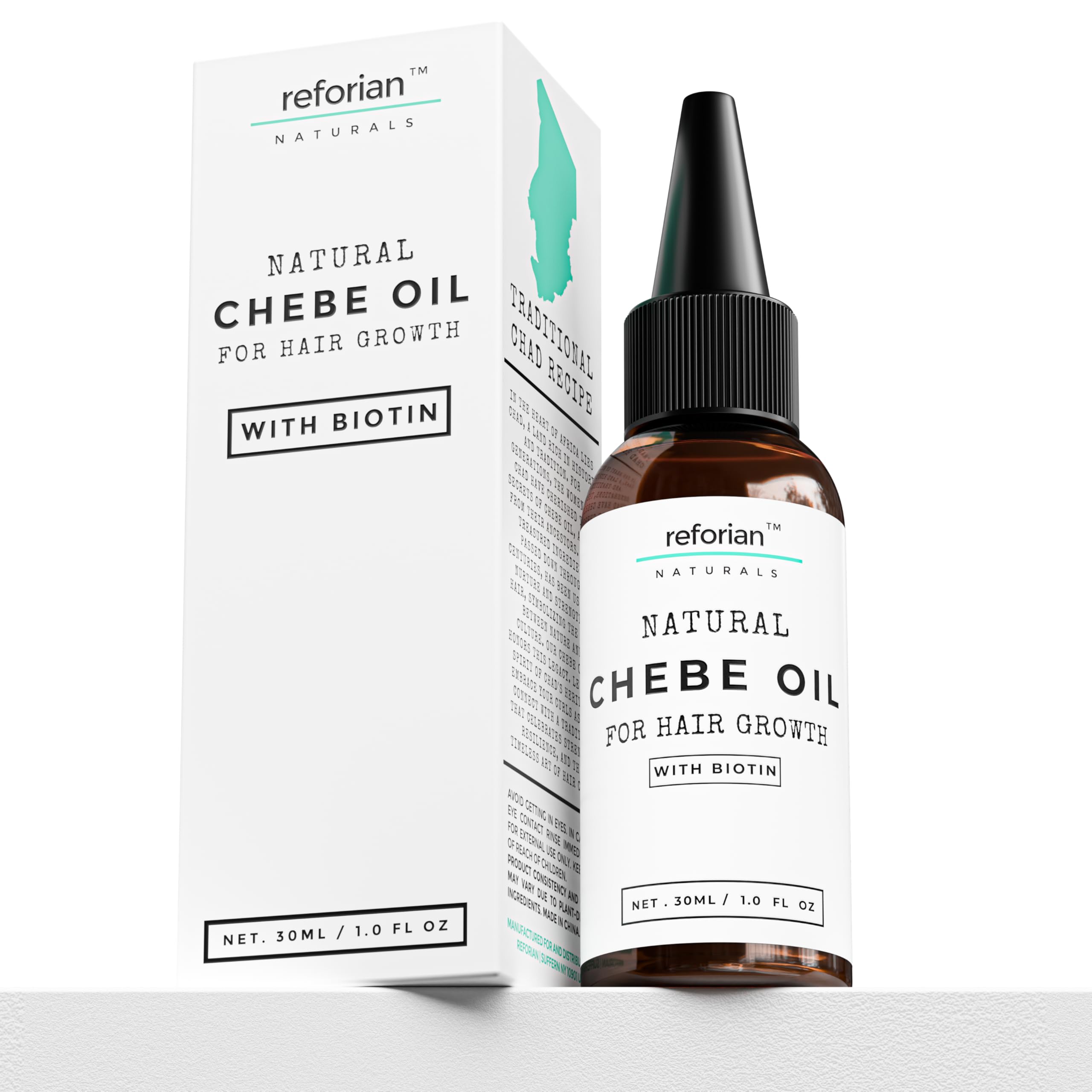 REFORIAN Chebe Oil with Biotin for Hair Growth – Organic African Chebe Oil