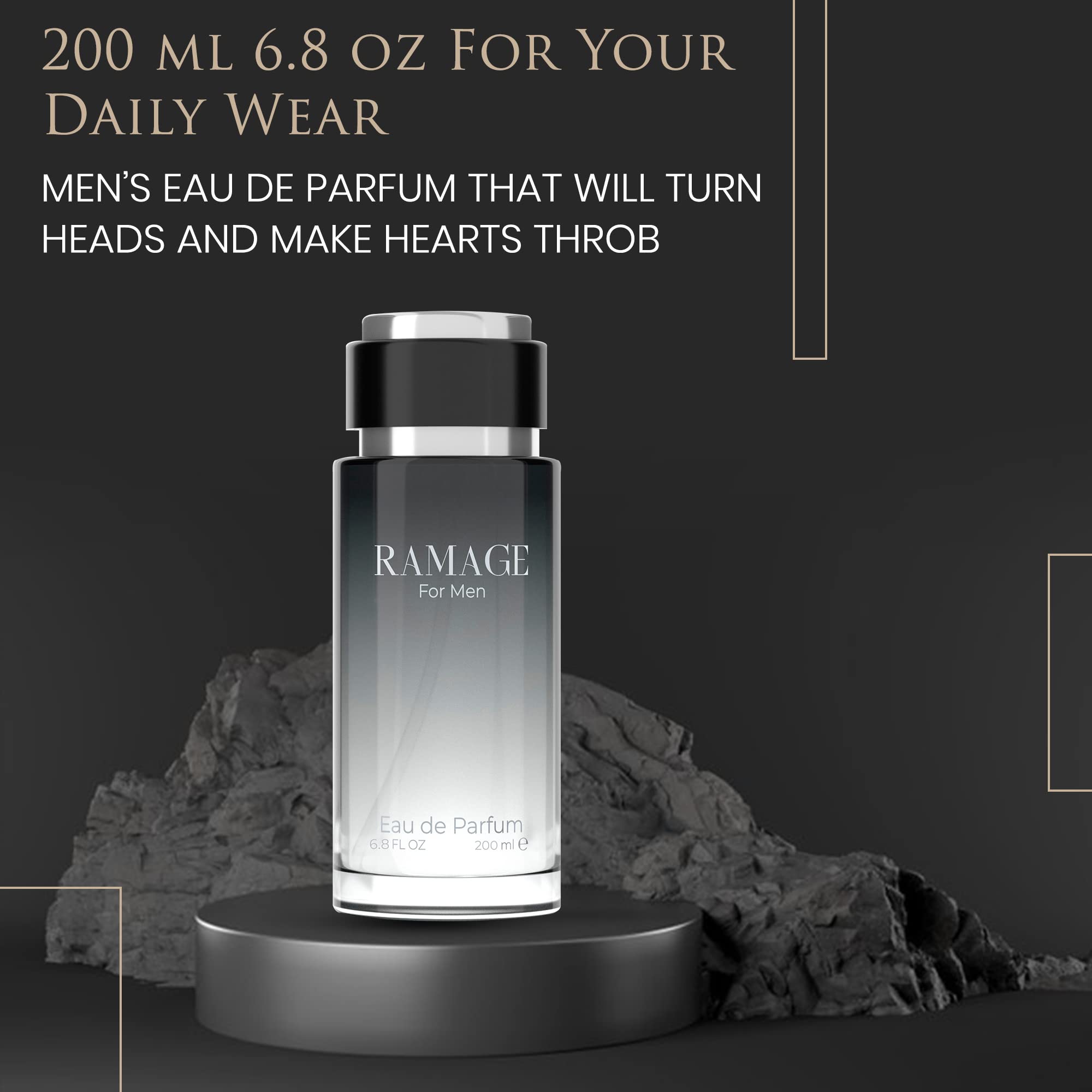 Regal Fragrances Men’s Cologne – Bergamot, Pepper & Vanilla | 200ml