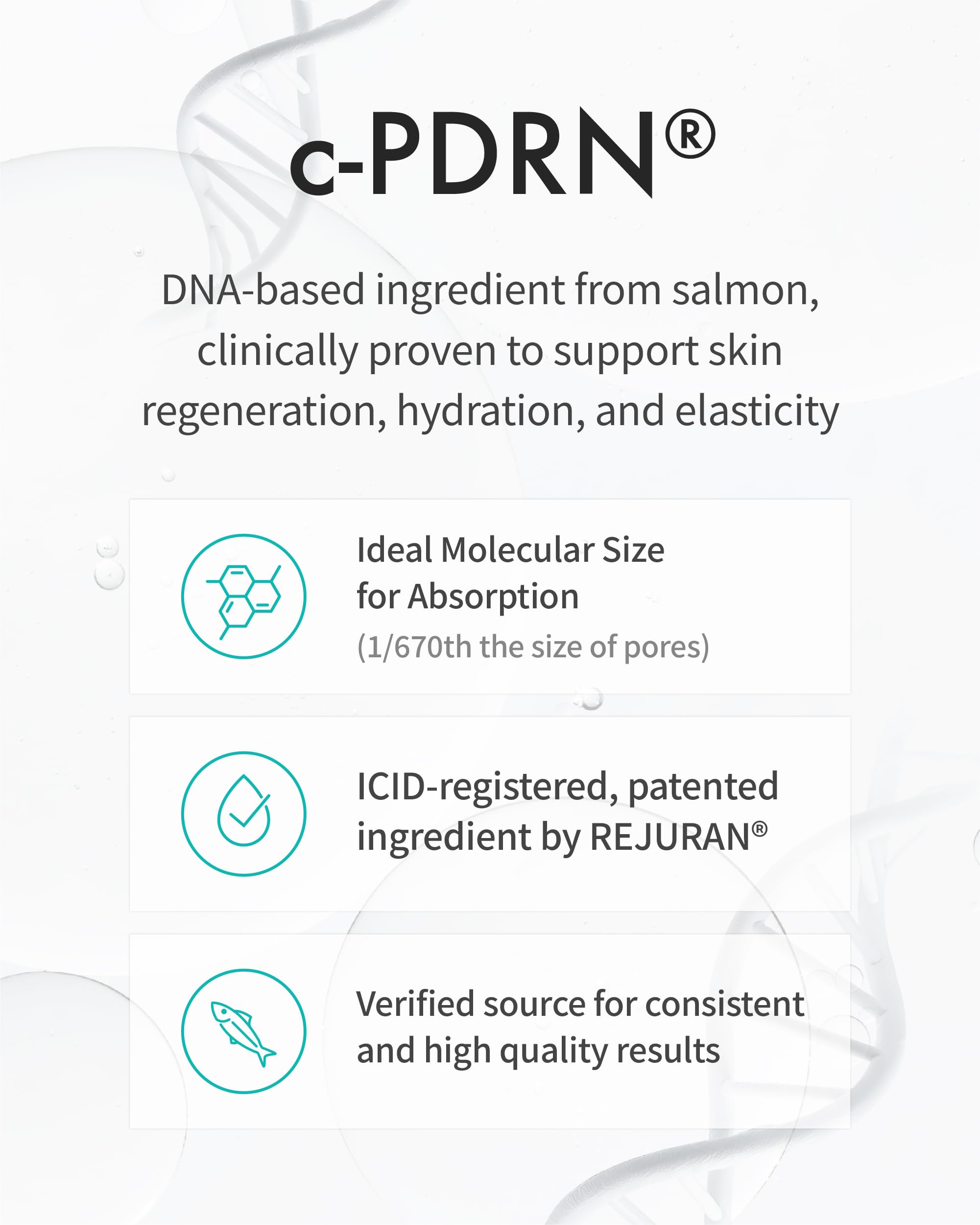 REJURAN Turnover Ampoule C-PDRN [Larger Size] – Salmon DNA Serum for Hydration, Firming & Radiant Glow | Korean Skincare