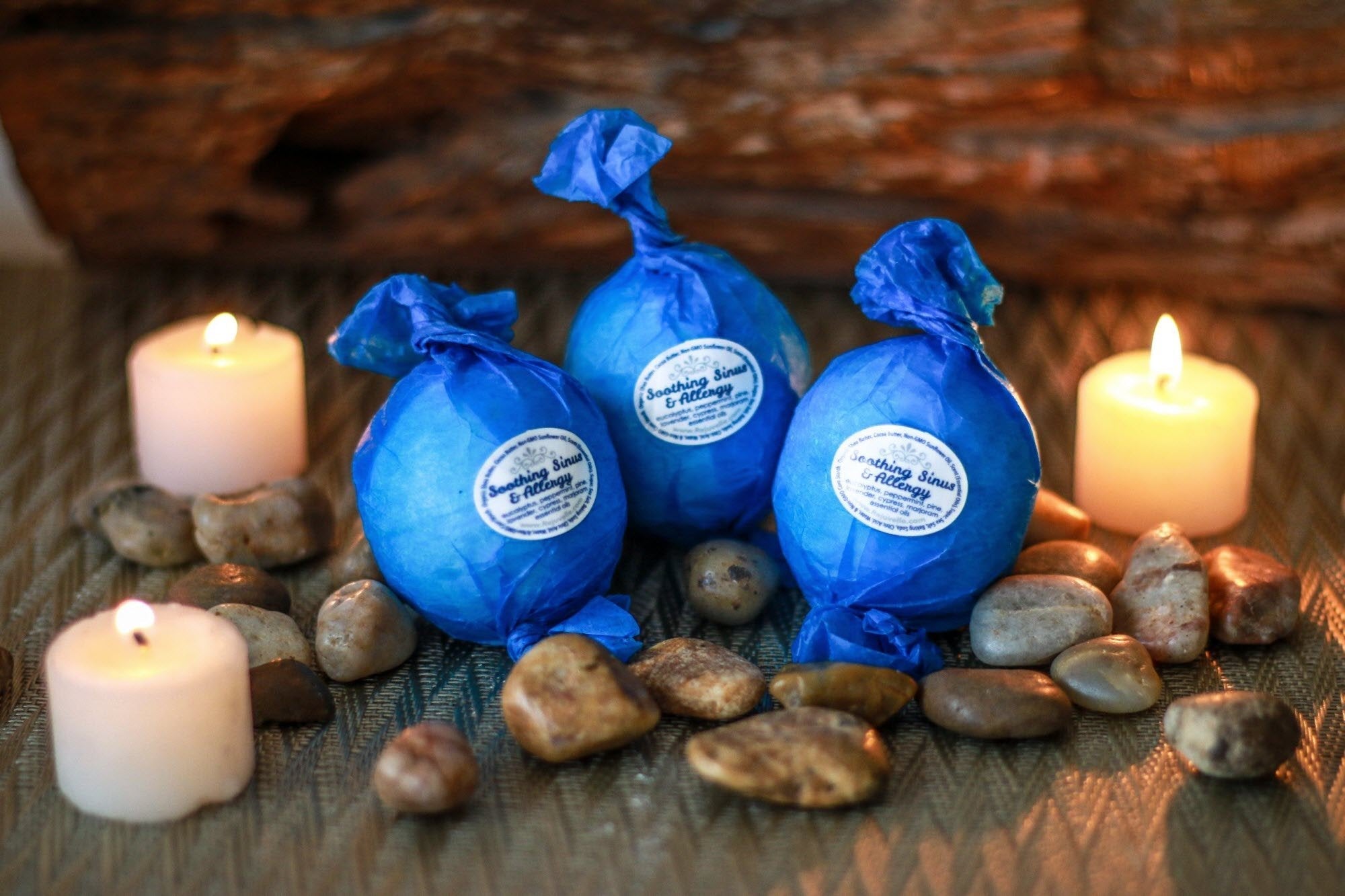 Rejuvelle Bath Bomb Gift Set – 6 All-Natural Soothing Fizzies with Eucalyptus & Peppermint