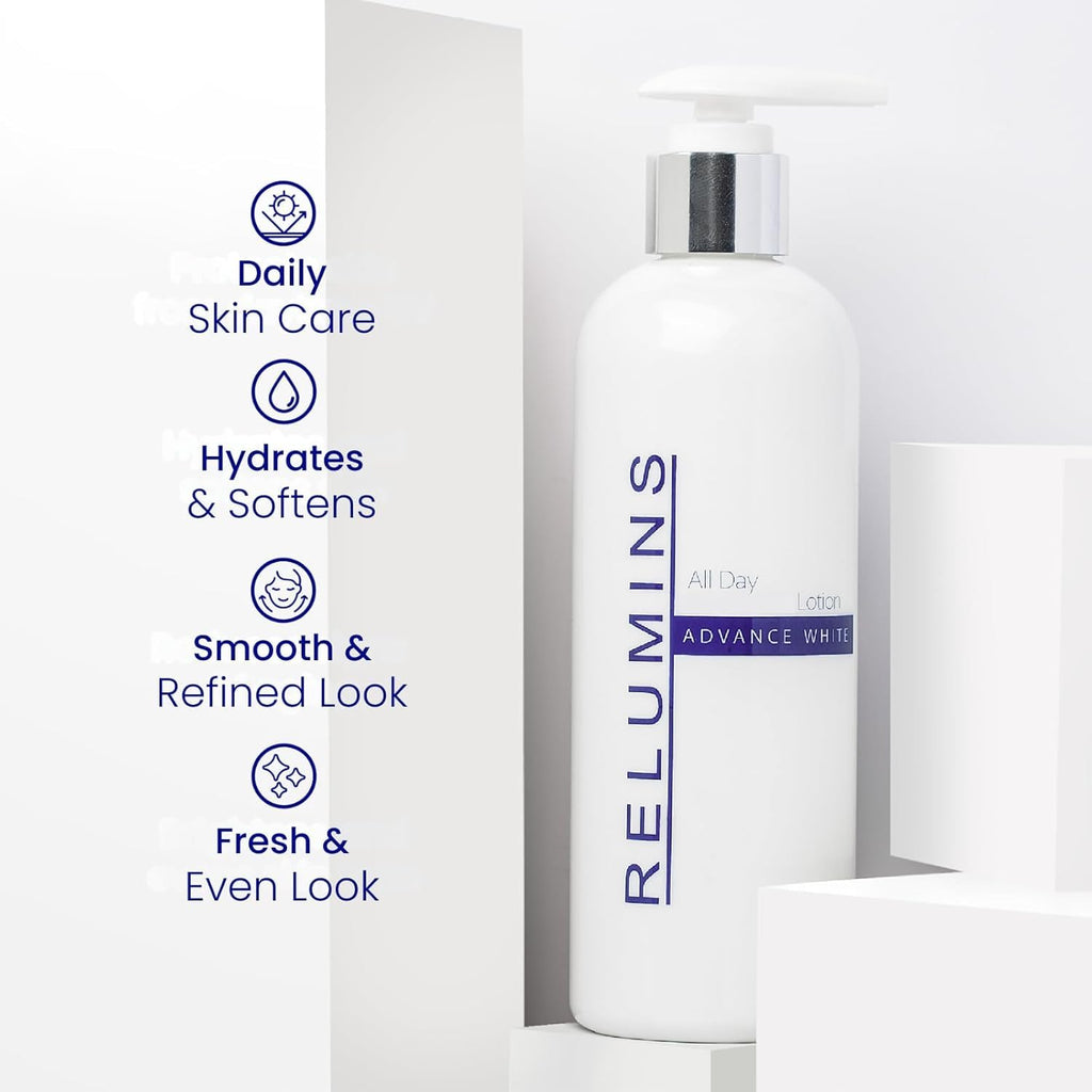 Relumins Advance All-in-One Day Lotion — Lightweight Hydration with Argan Oil, 300ml