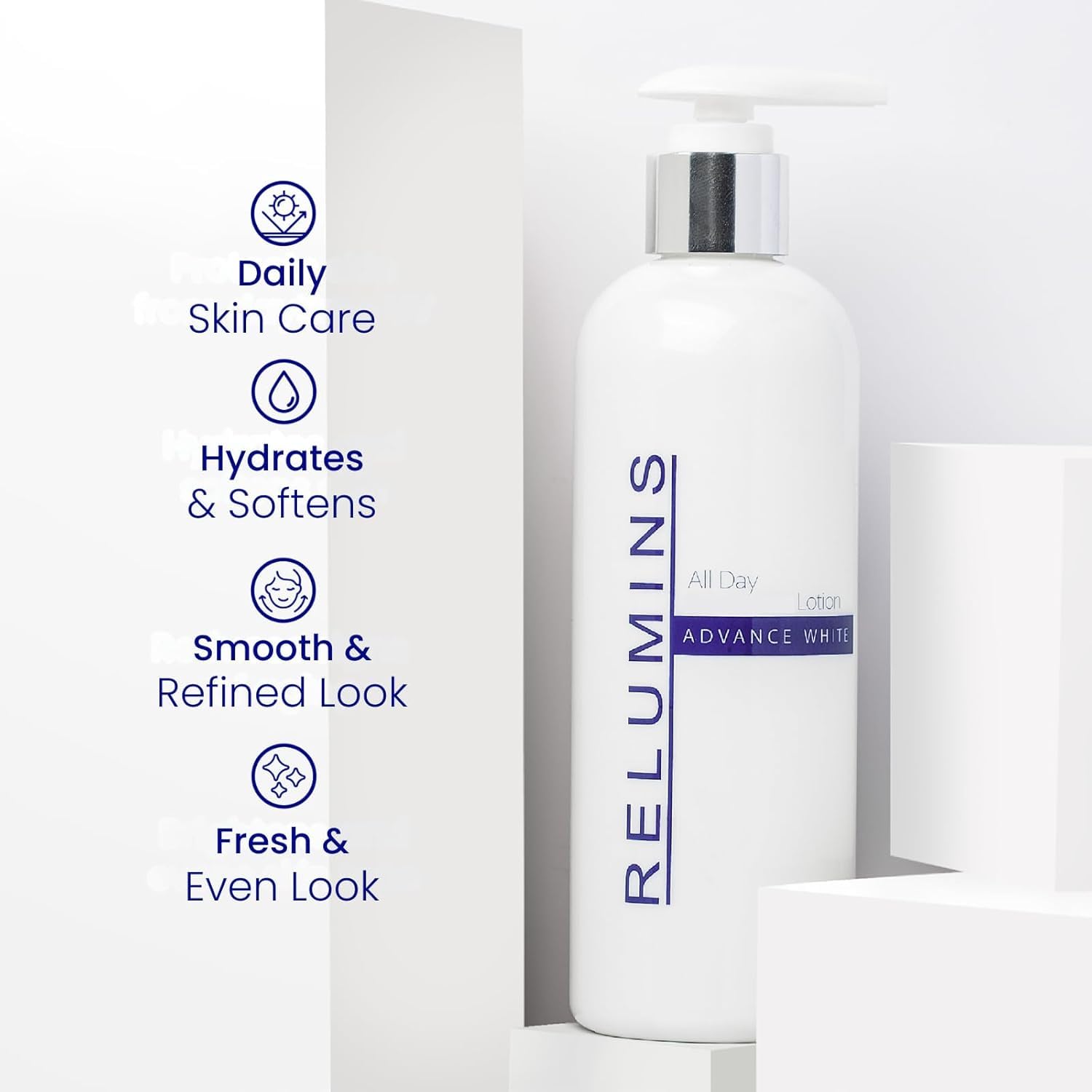 Relumins Advance All-in-One Day Lotion — Lightweight Hydration with Argan Oil, 300ml