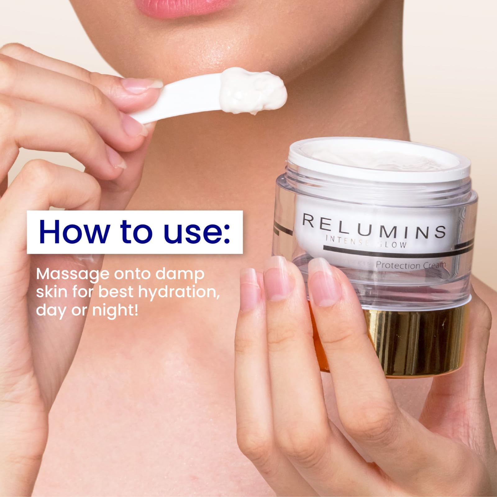 Relumins Intense Glow Daily Protection Cream – Lightweight Hydrating Day Cream (50g)