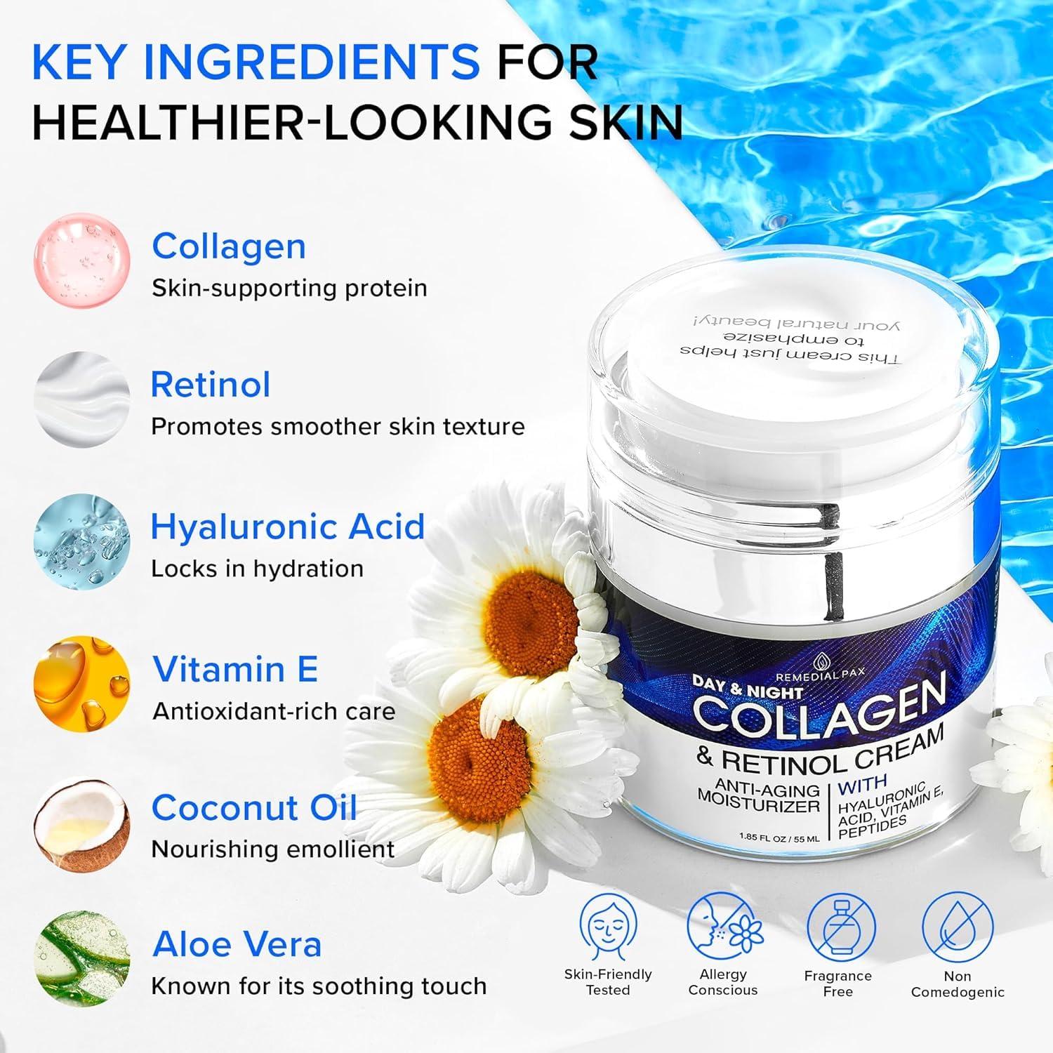 Remedial Purity Aesthetics Experience Collagen Cream with Retinol & Hyaluronic Acid