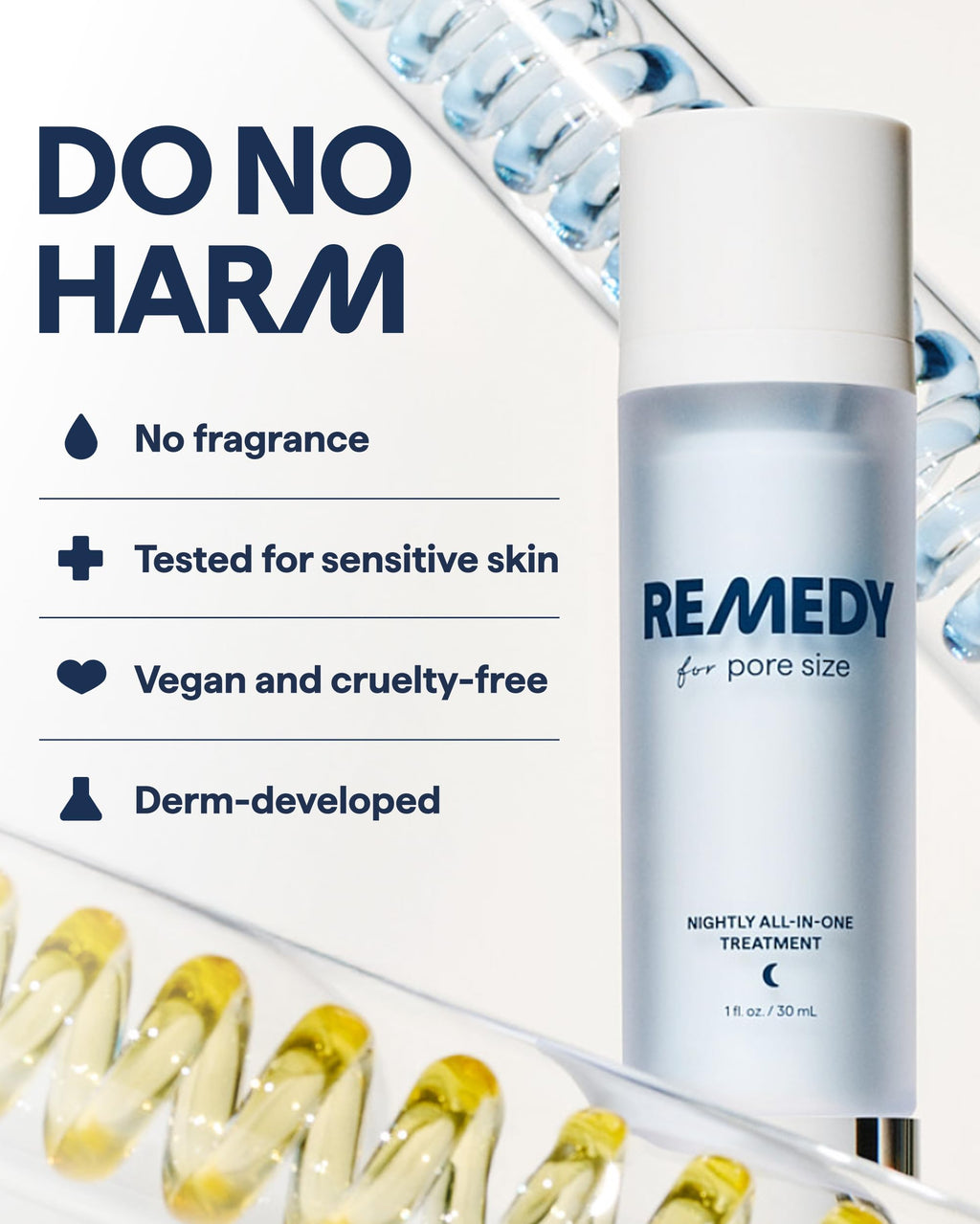 Remedy Science Remedy for Pore Size – Pore Refining Advanced Serum with Retinol, BHA, Niacinamide | Large Pore Minimizer
