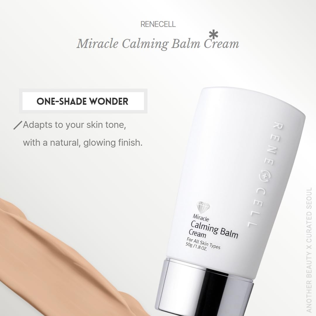 RENECELL Miracle Calming Balm CB Cream – Tinted Moisturizer for All Skin Types (50g / 1.8oz)