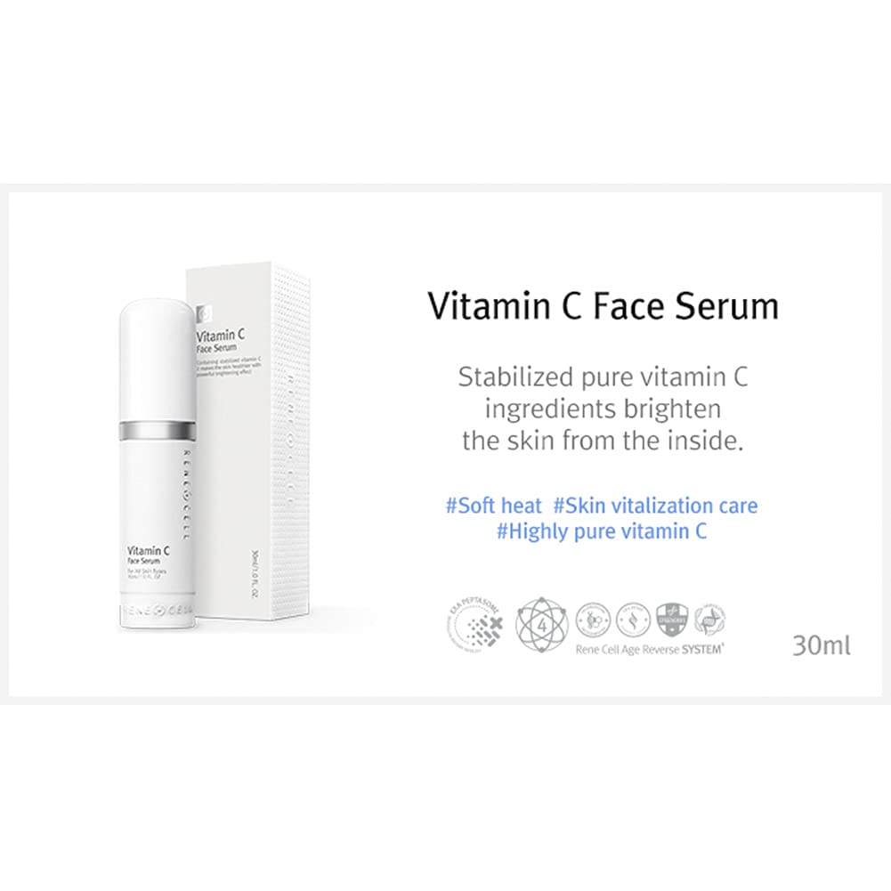 Renecell Vitamin C Face Serum – Brightening, Hydration, Gentle Daily Use