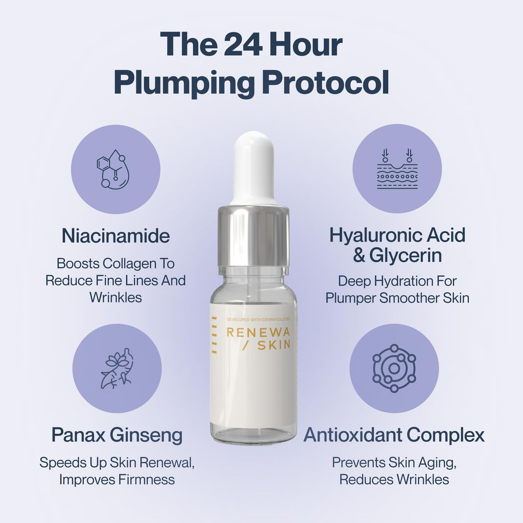 Renewa Skin 24K Gold Niacinamide Serum – Hydrating & Brightening, 30mL