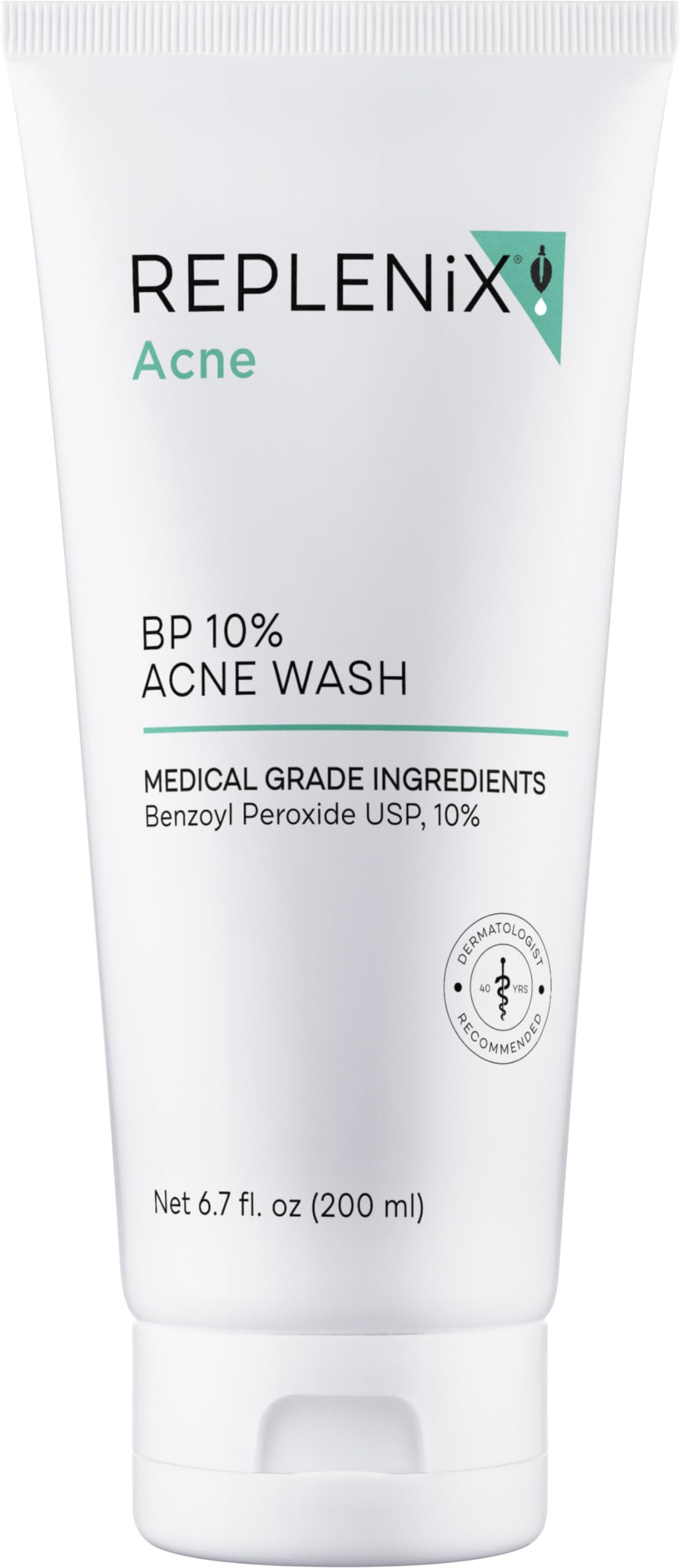 Replenix BP Acne Face Wash – 10% Benzoyl Peroxide, Non-Oily