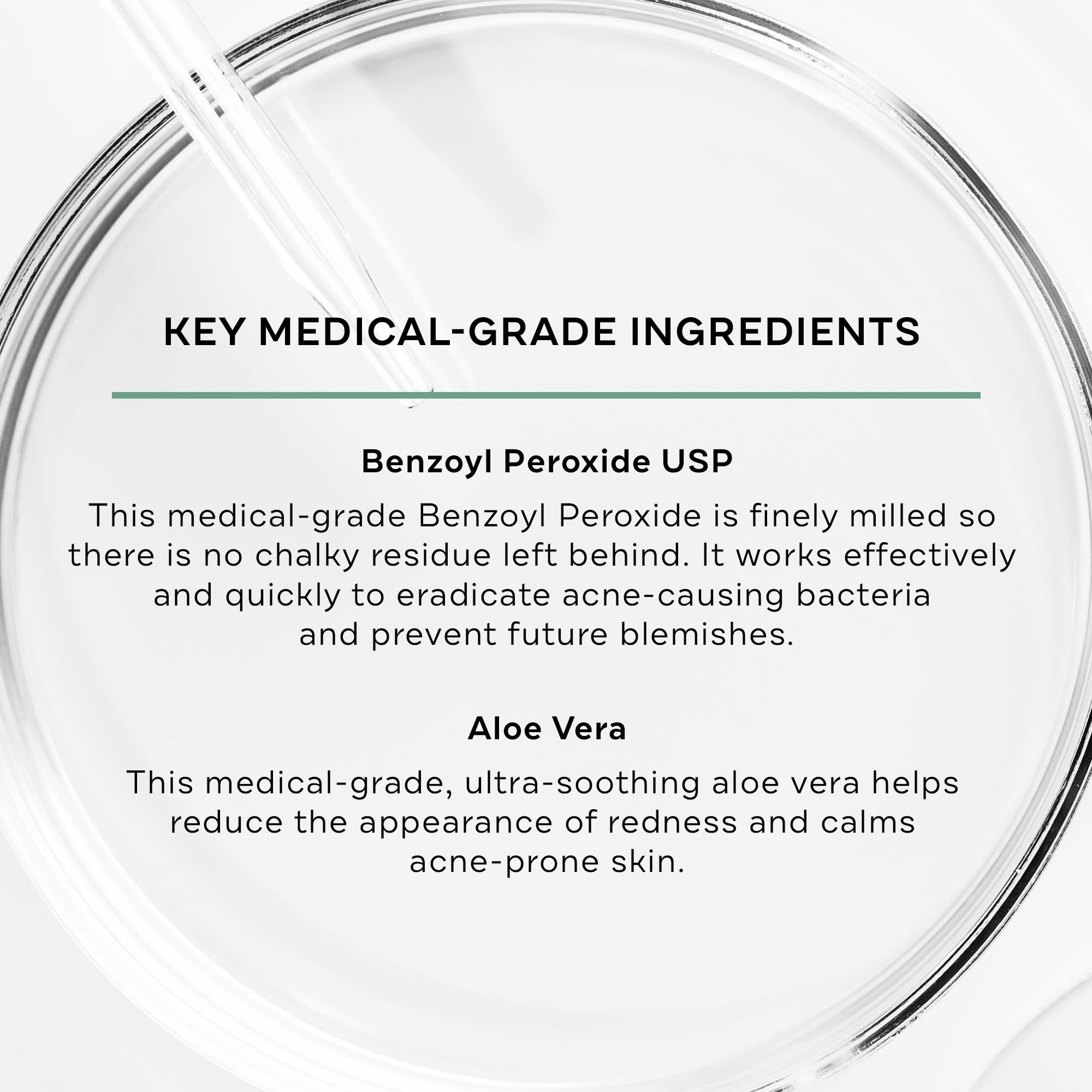 Replenix 10% Benzoyl Peroxide Acne Face Wash with Aloe | Clarifying Cleanser for Face & Body, 6.7 Fl Oz