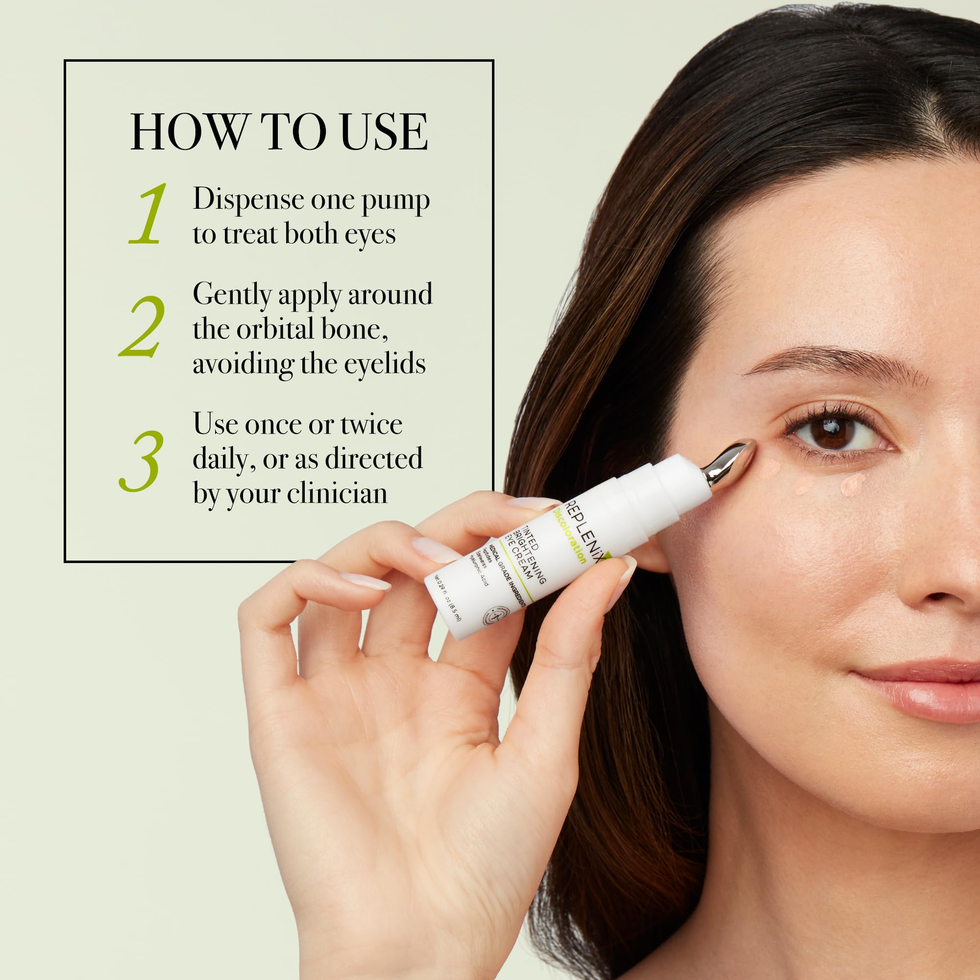 Replenix Anti-Aging Tinted Eye Cream with Hyaluronic Acid