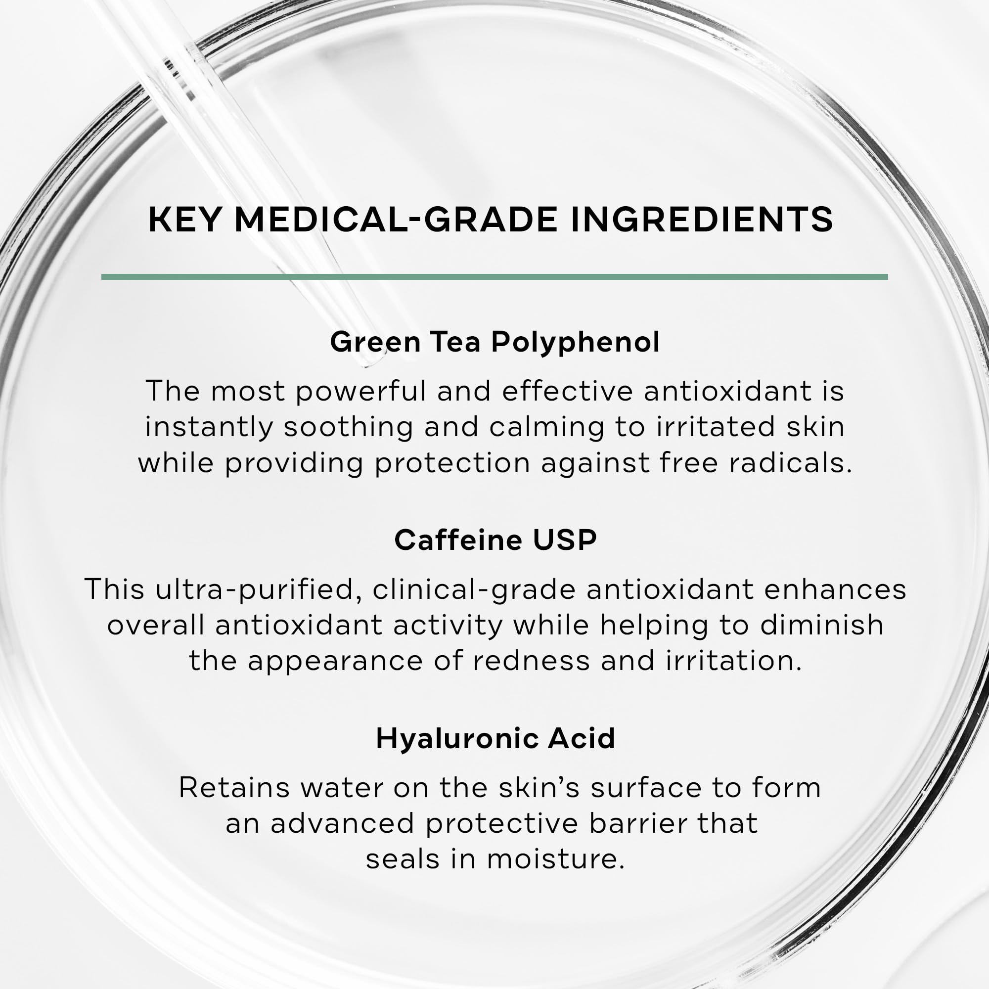 Replenix Medical-Grade Caffeine Fortified Calming Serum with Hyaluronic Acid for Sensitive Skin | 1 Fl. Oz