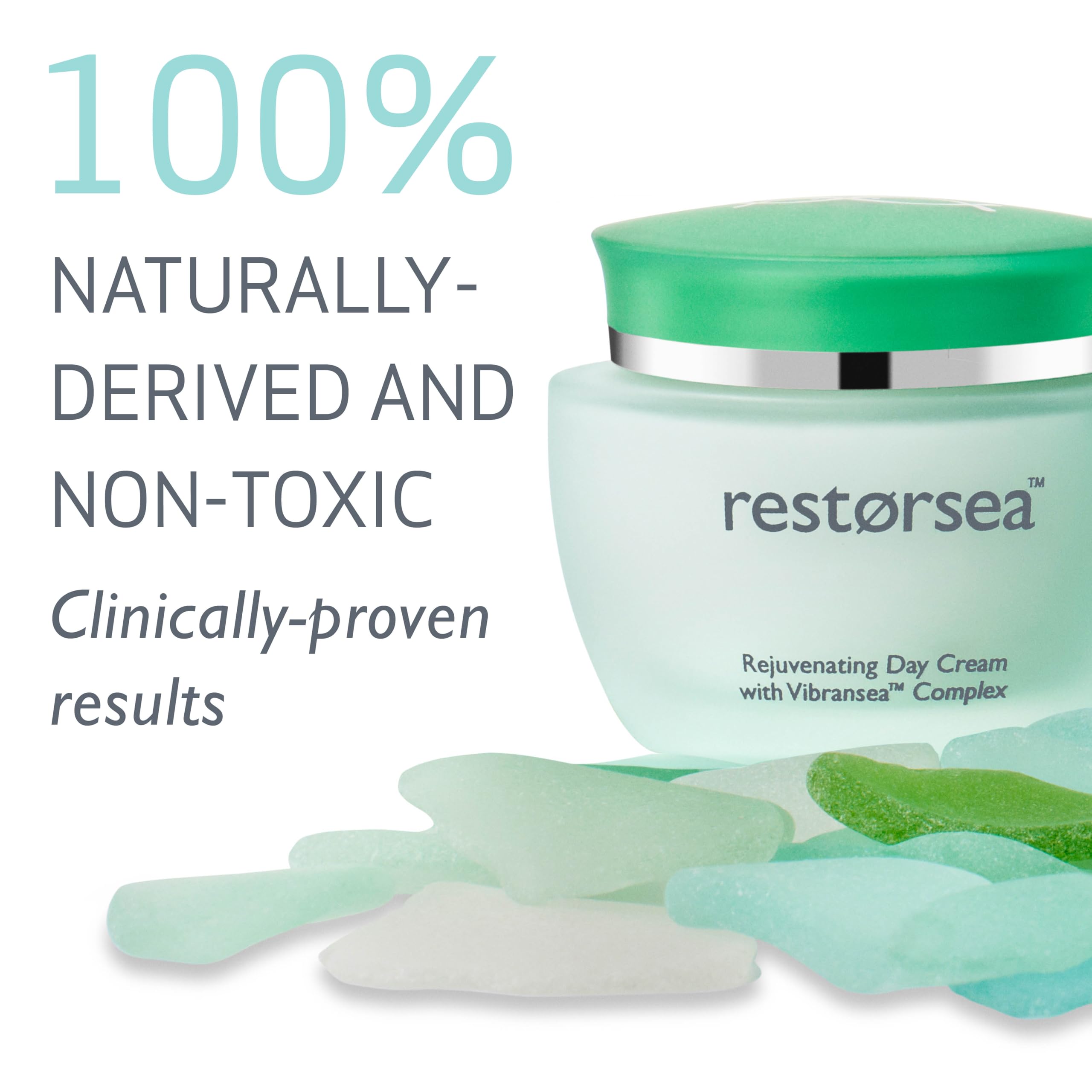 Restorsea Rejuvenating Day Cream – Moisturizer for Normal to Oily Skin with Vibransea Complex – Firms, Brightens & Evens Skin Tone – 1.7 oz