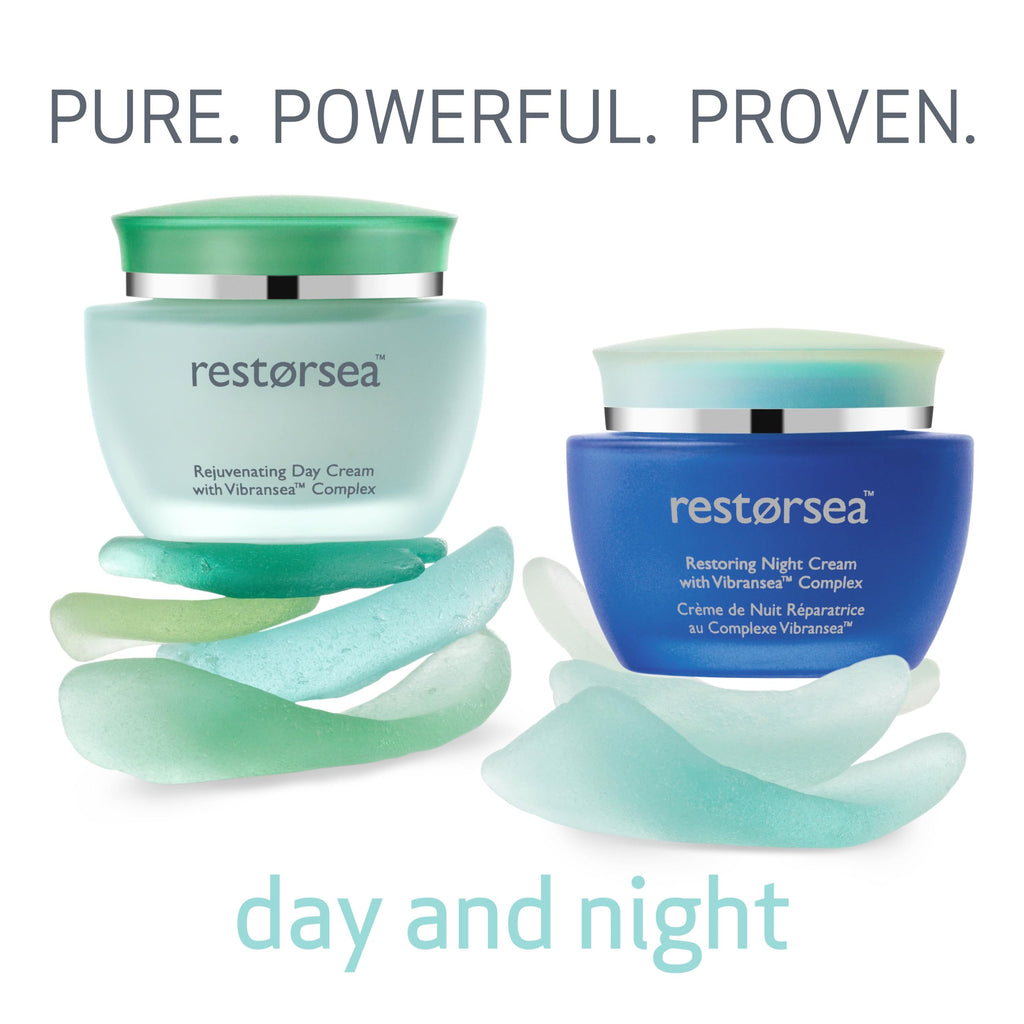 Restorsea Rejuvenating Day Cream – Moisturizer for Normal to Oily Skin with Vibransea Complex – Firms, Brightens & Evens Skin Tone – 1.7 oz